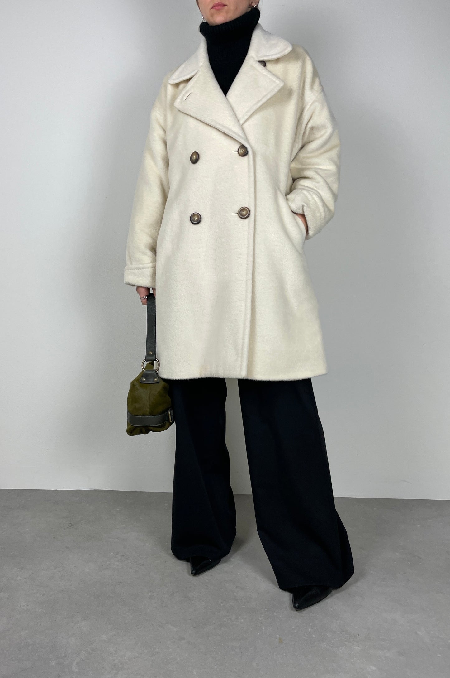 Baby Llama soft wool coat