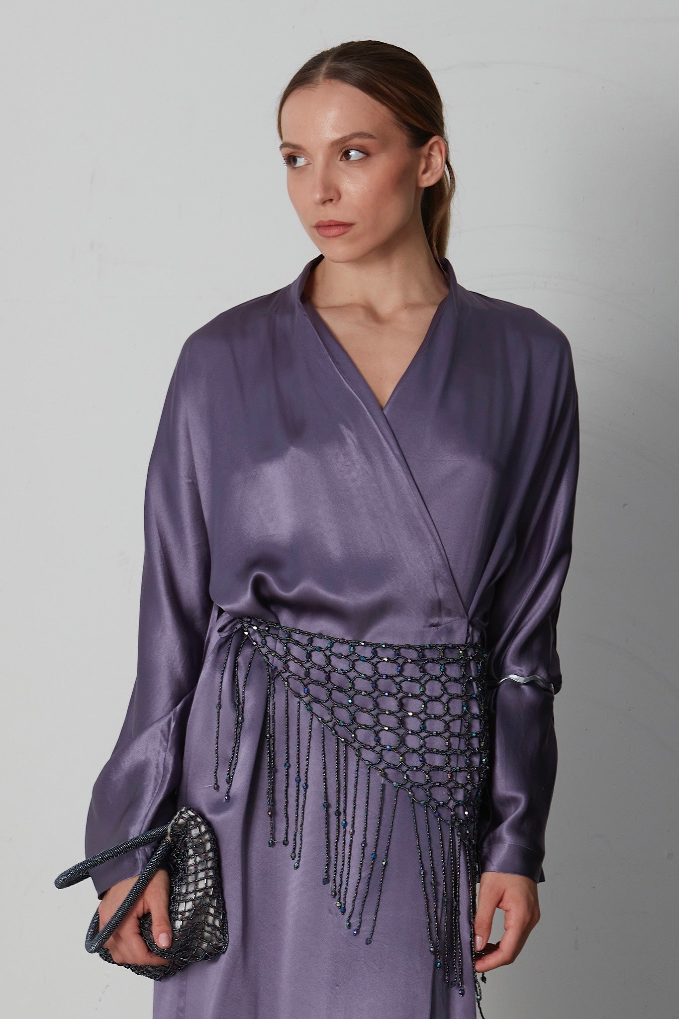Vestaglia in raso di seta Malizia by La Perla