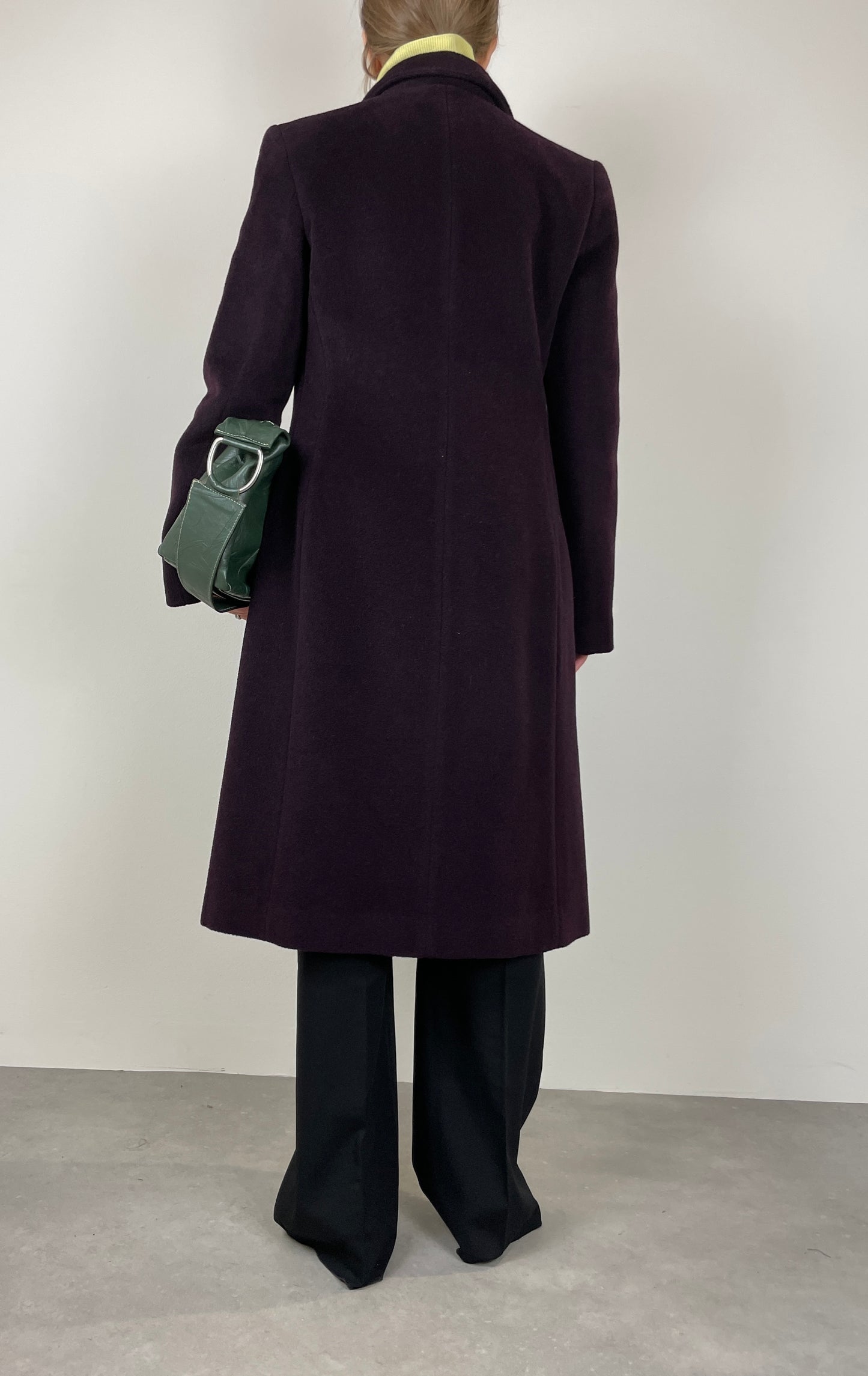 Wool and mohair soft coat
