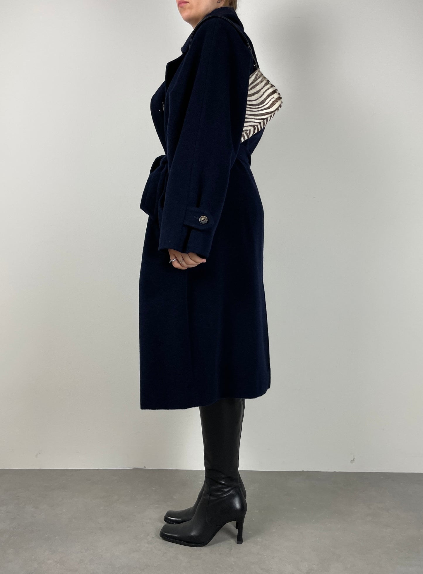Max Mara blue wool e coat