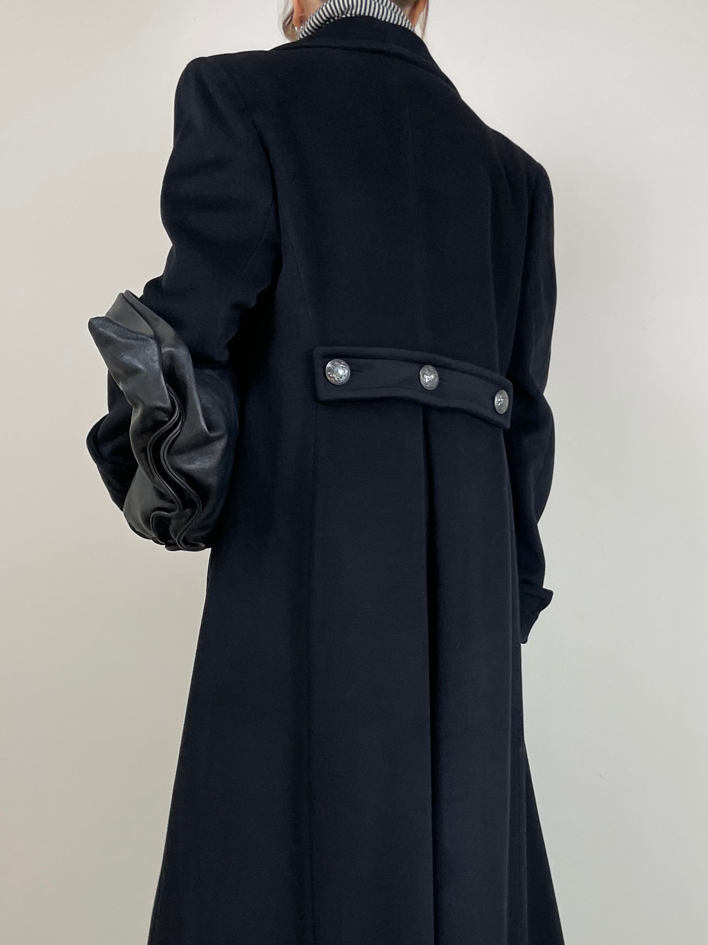 Cappotto in lana, angora e cashmere