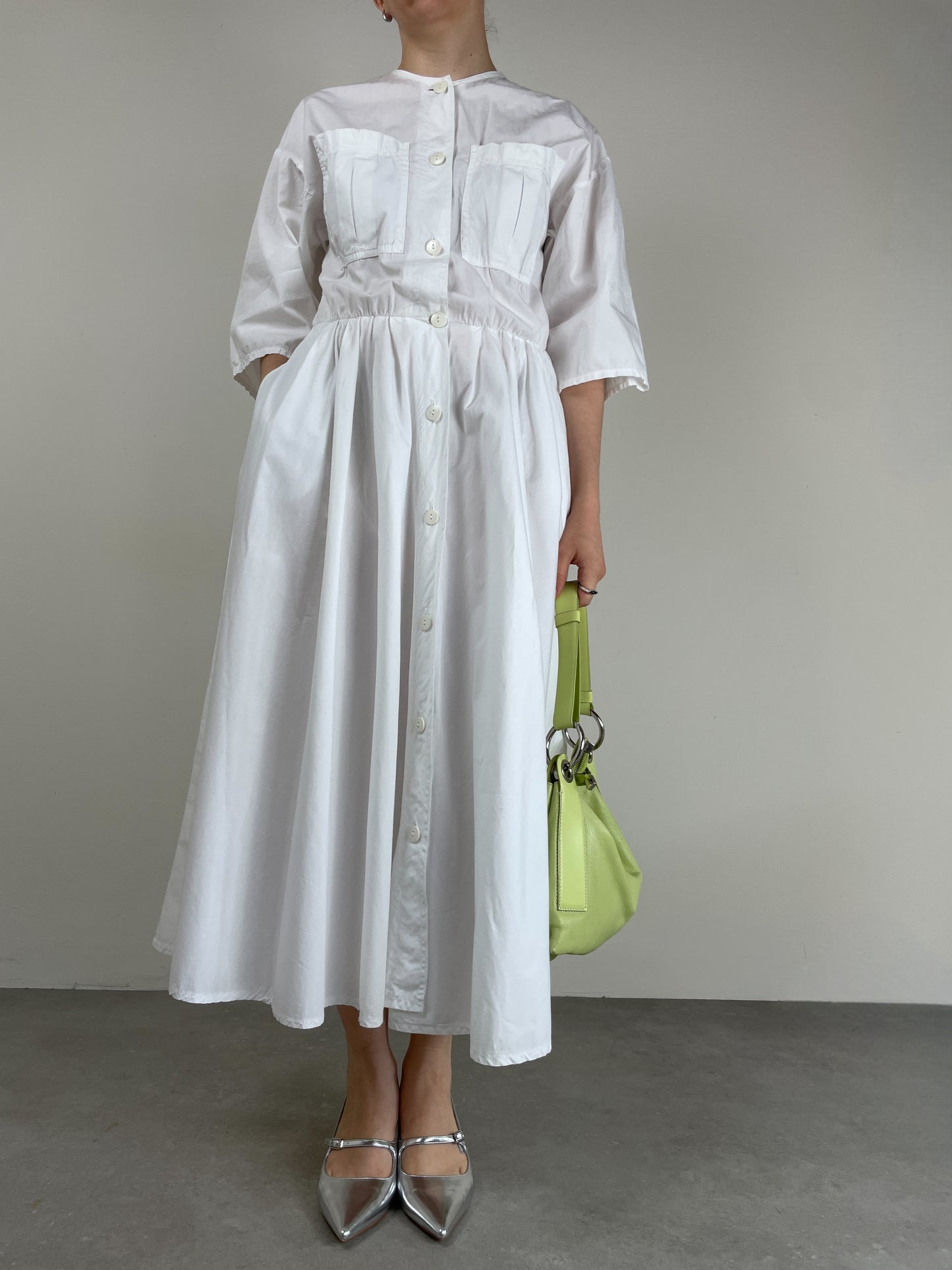 Abito chemisier vintage in cotone