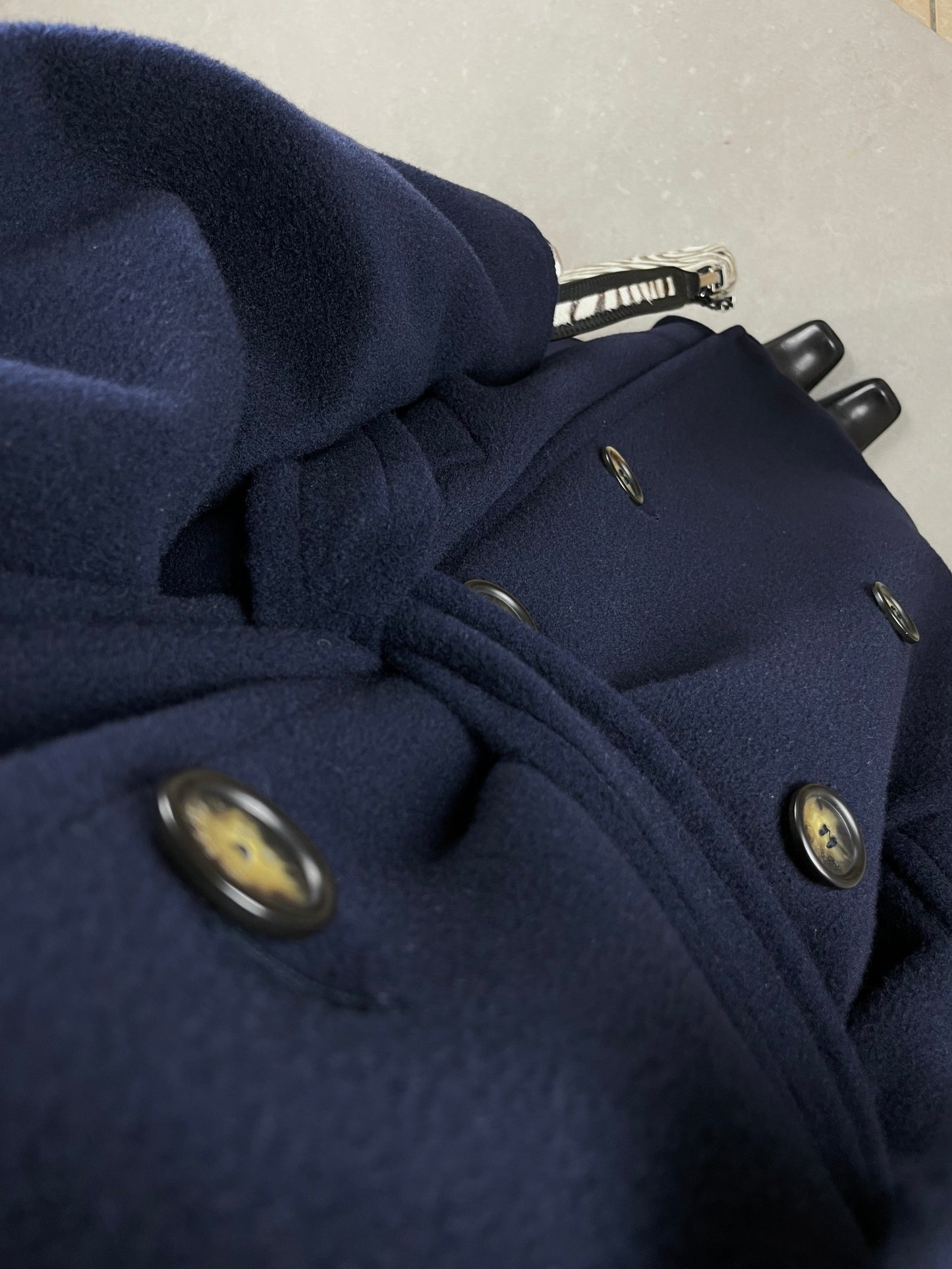 Max Mara blue wool e coat