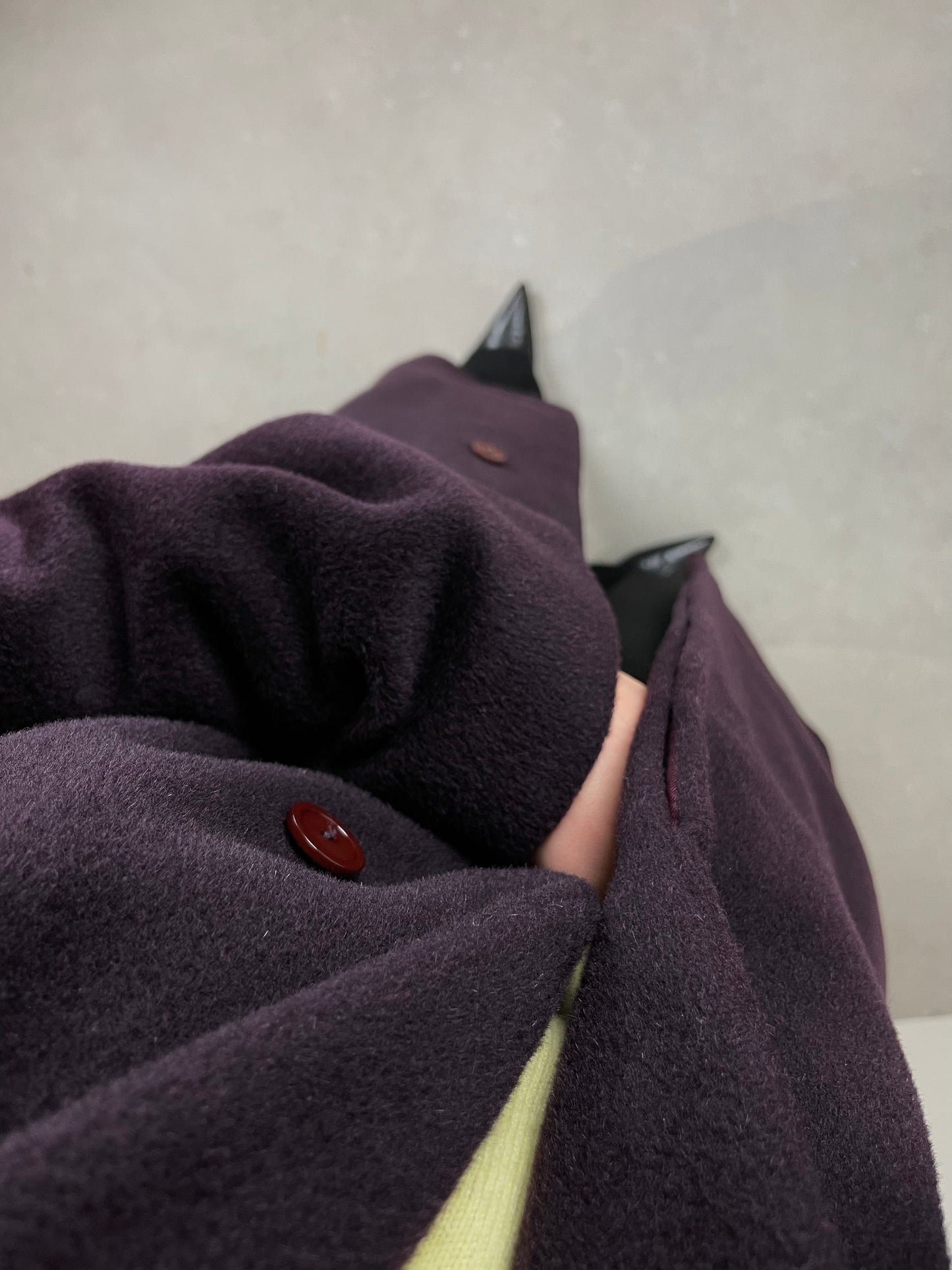 Wool and mohair soft coat