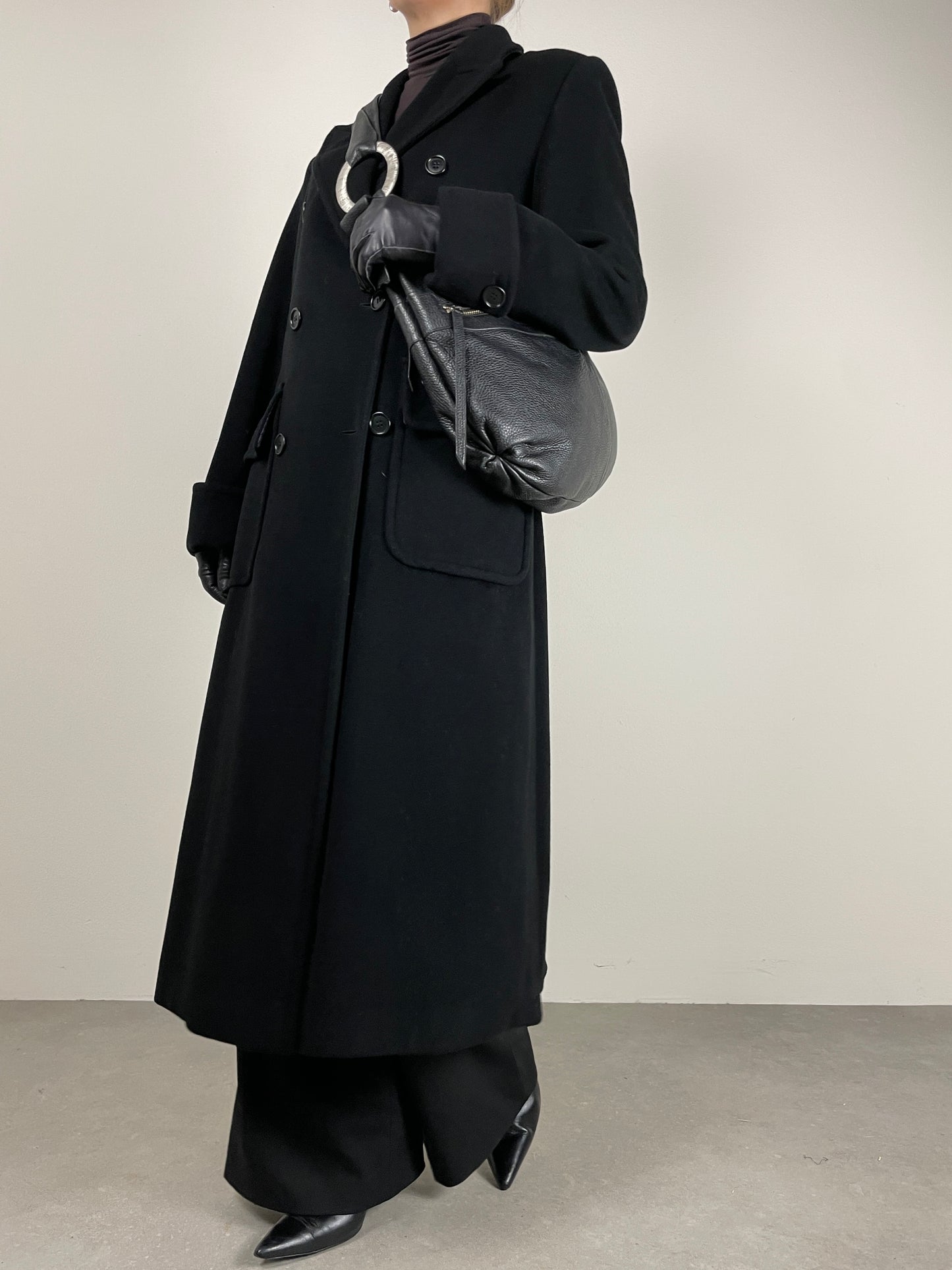 Cappotto vintage Made in Italy nero
