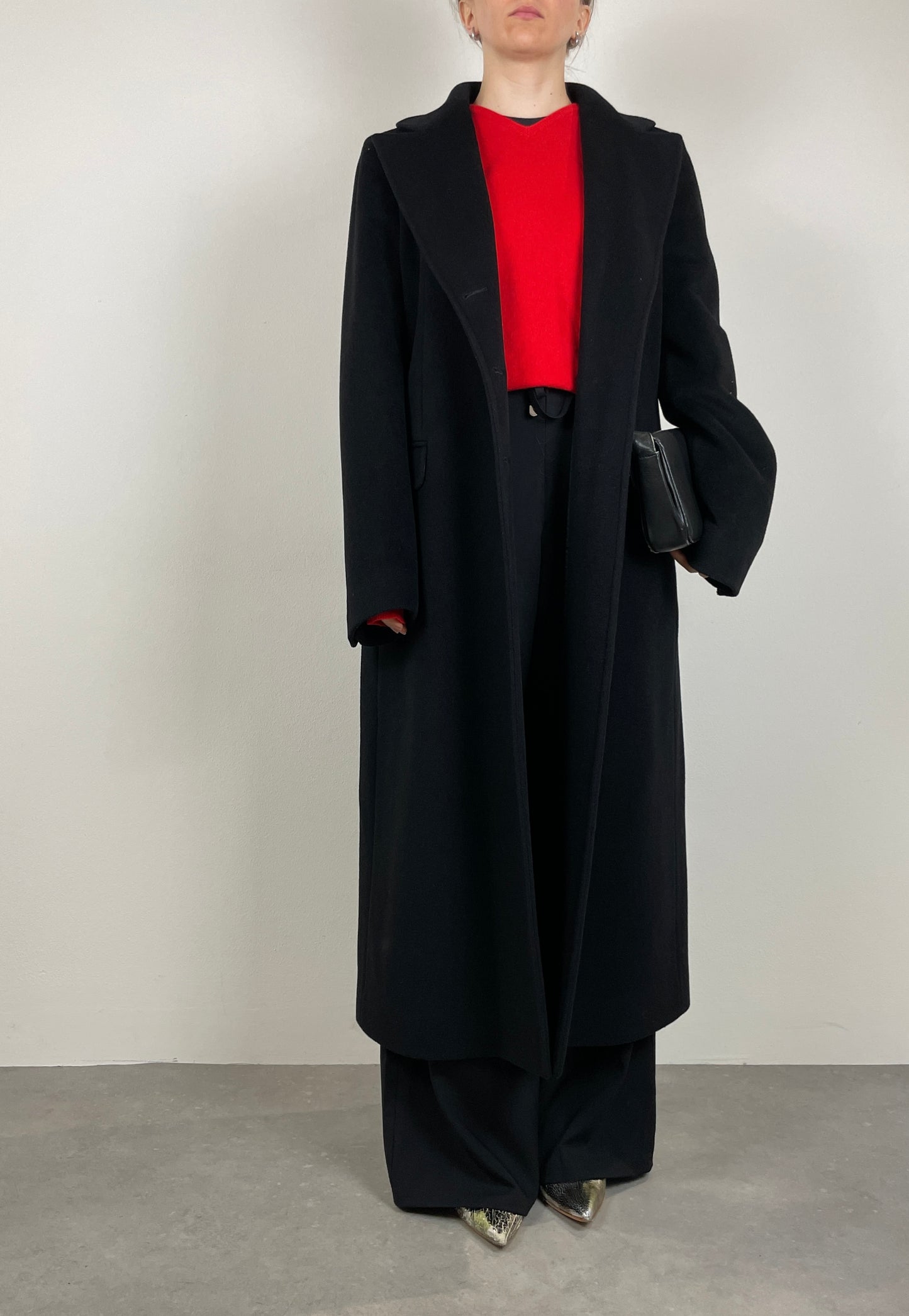 Wool black coat