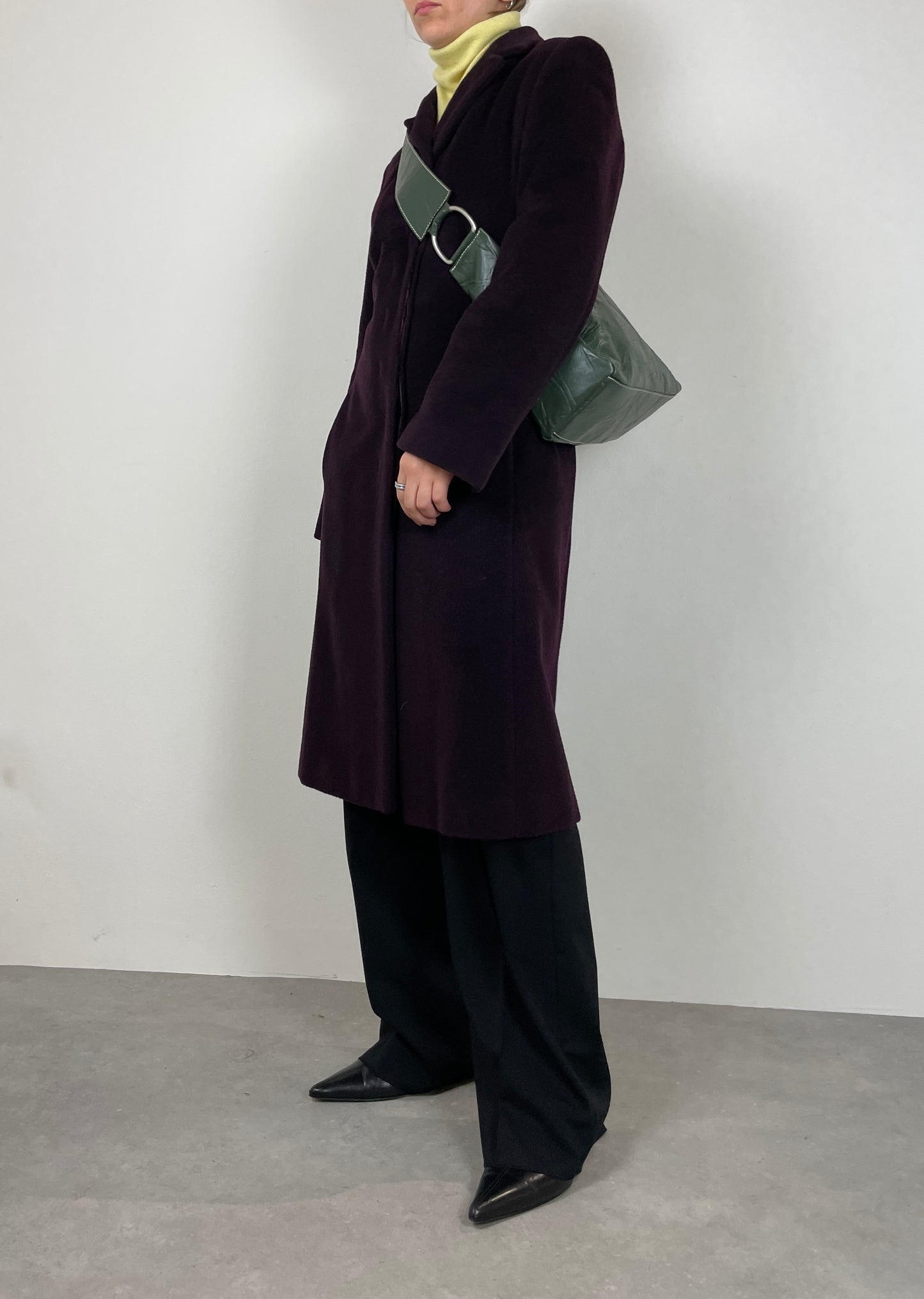 Wool and mohair soft coat