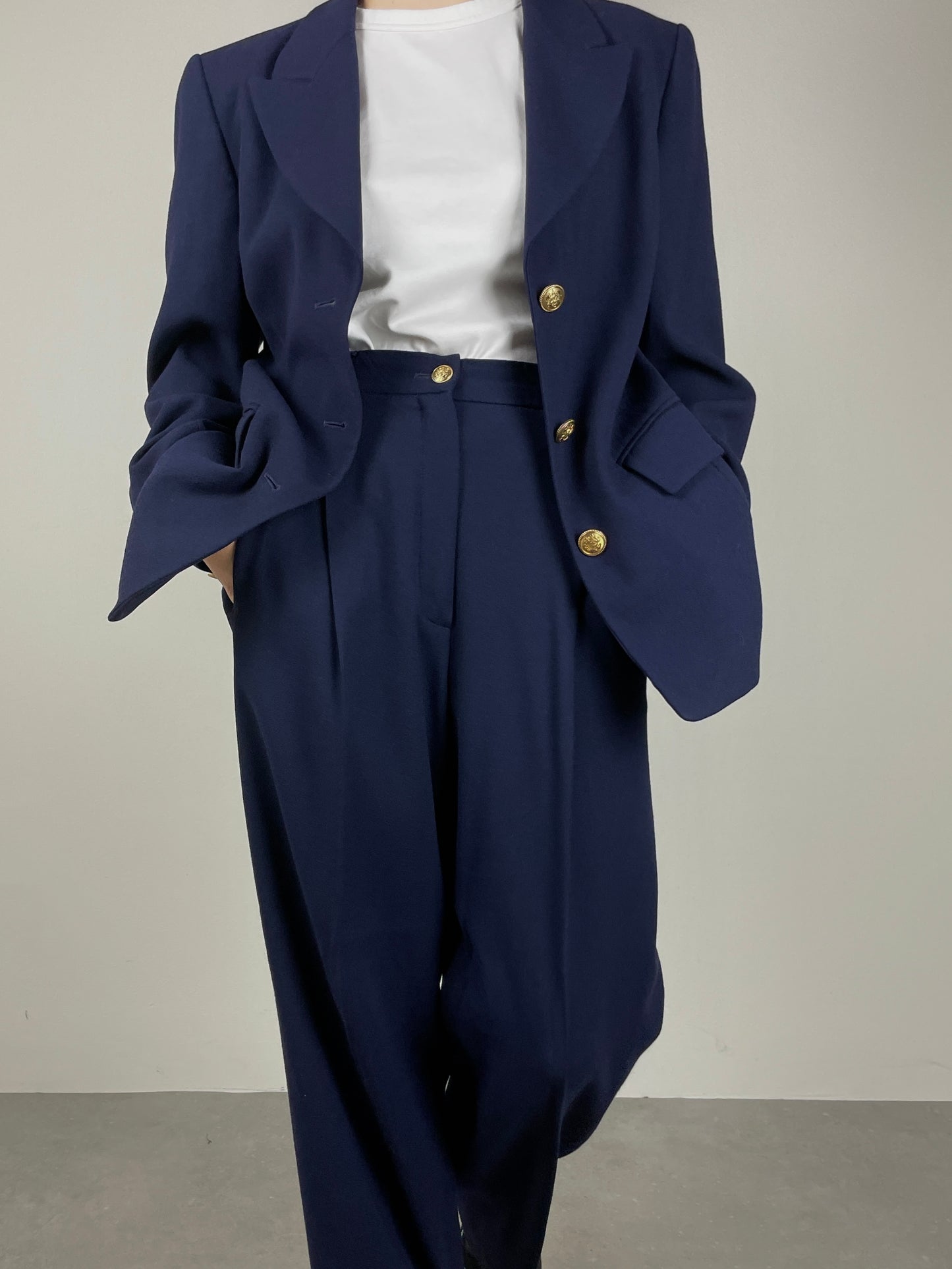 Wool blue suit