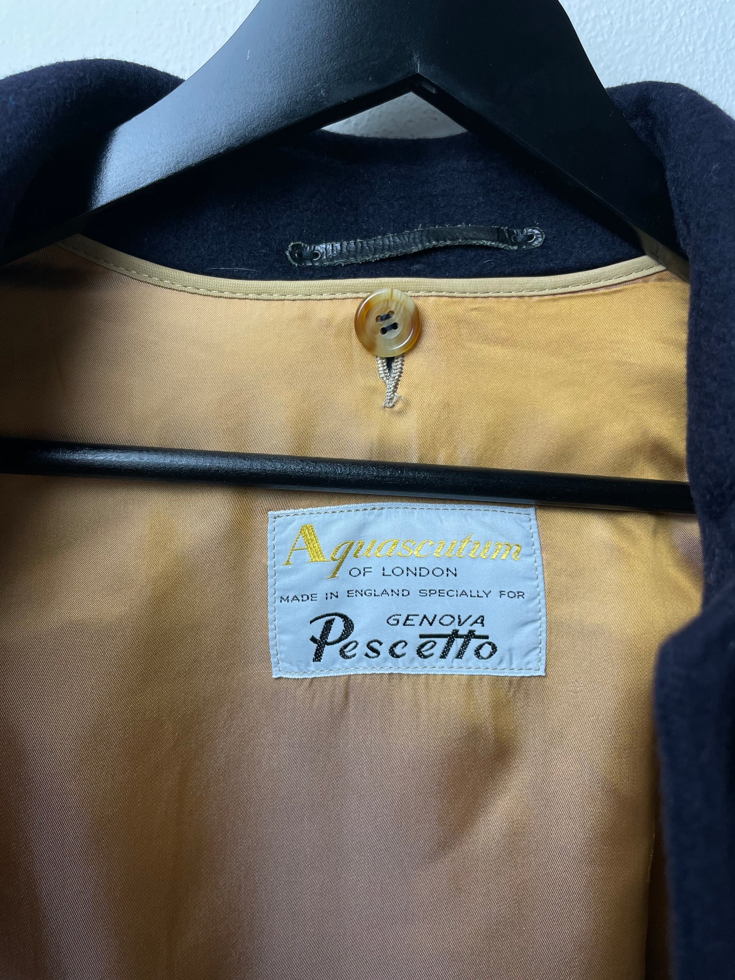 Loden Aquascutum blu in lana e alpaca