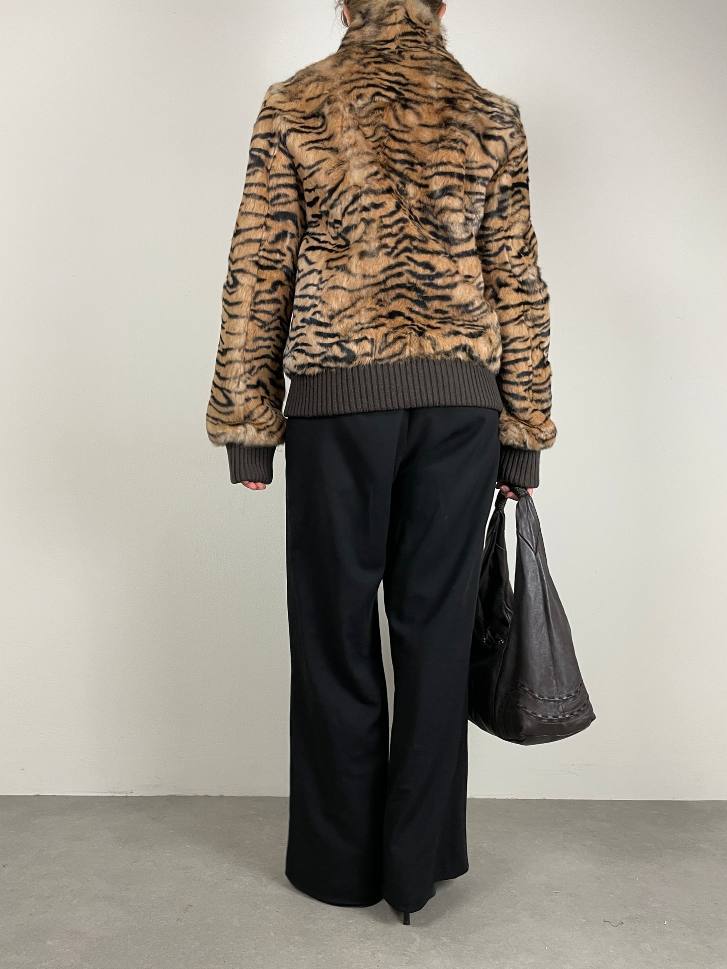 Giacca in vera pelliccia vintage di coniglio