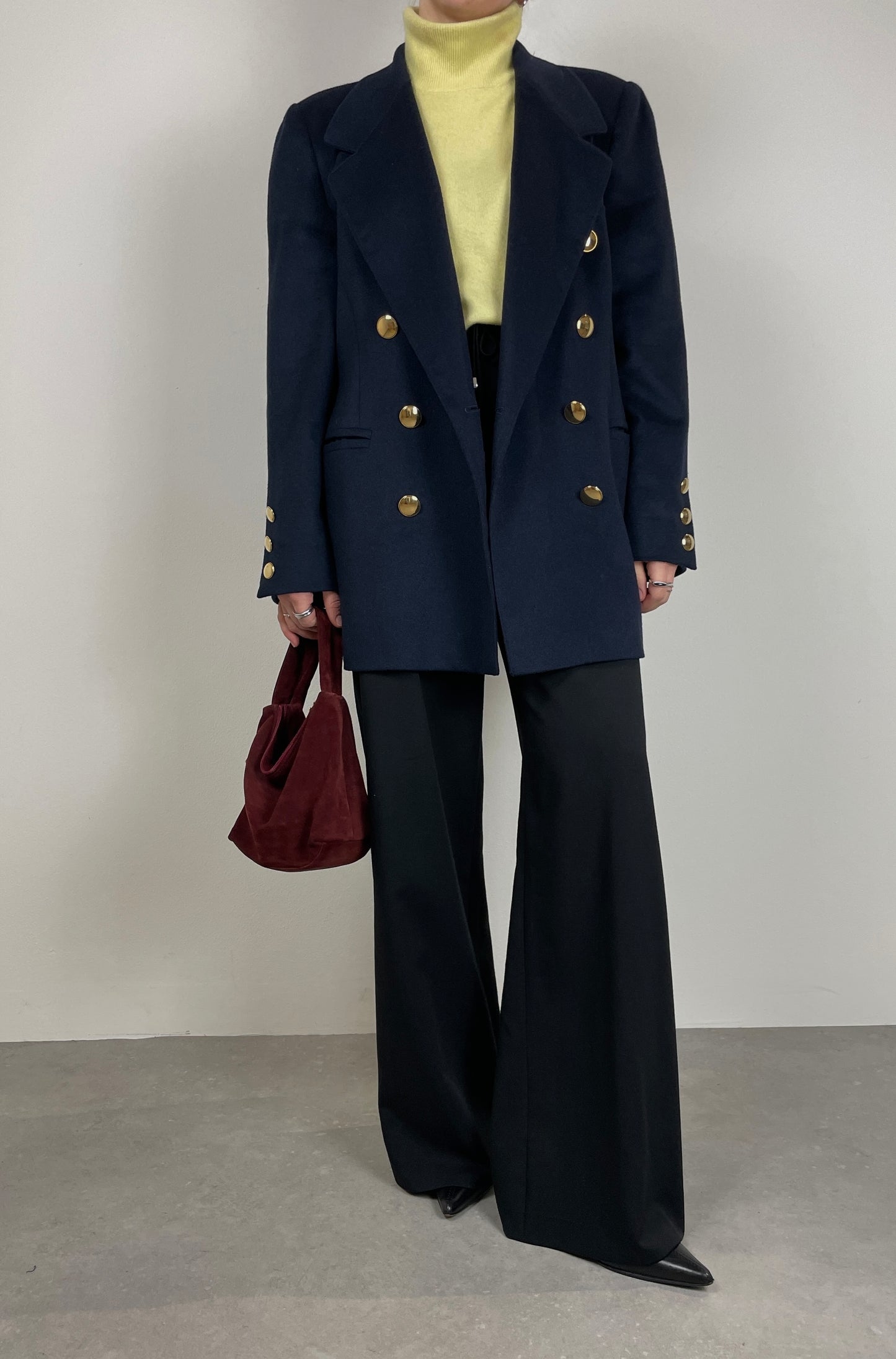 100% cashmere blue blazer