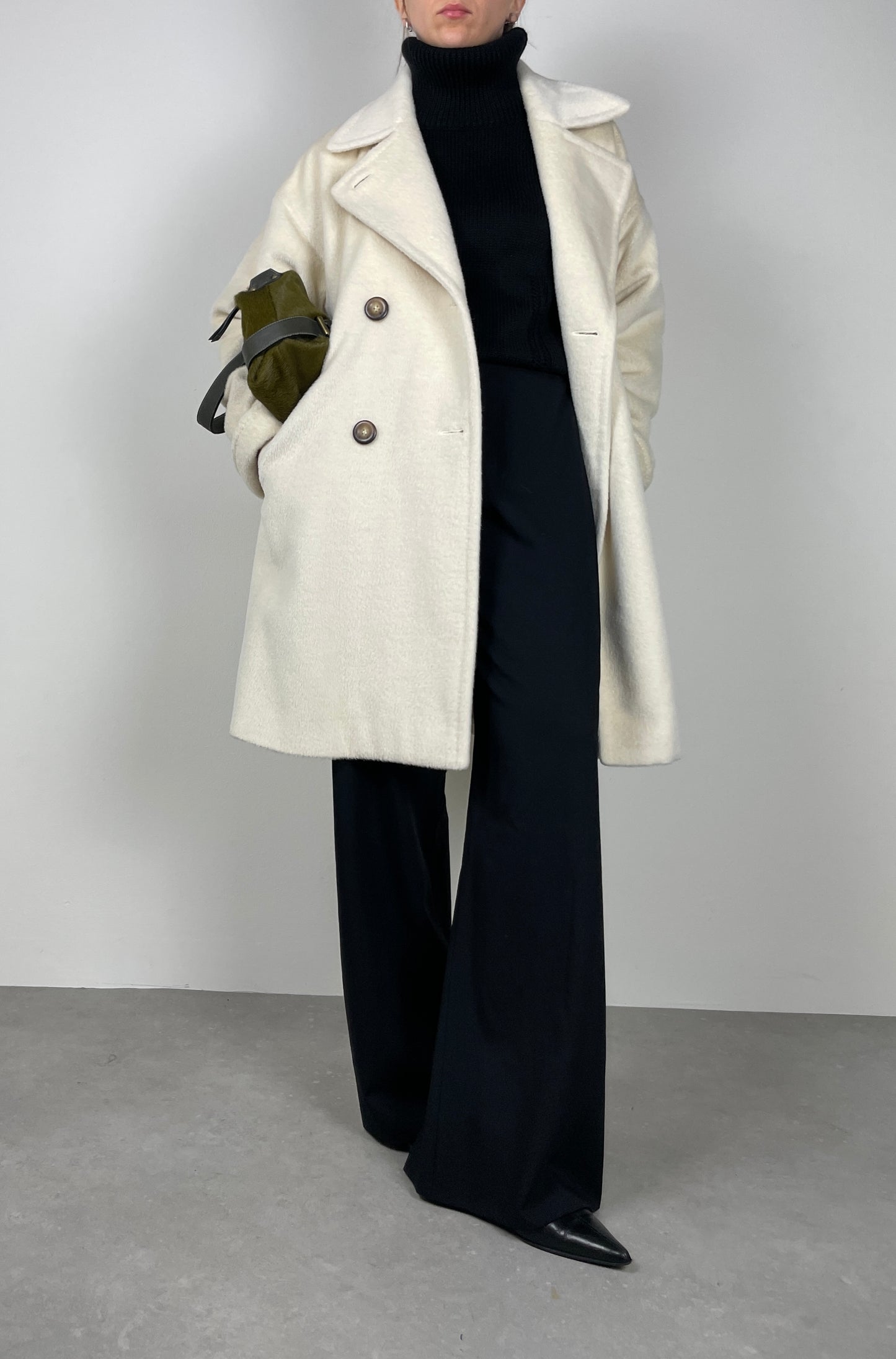 Baby Llama soft wool coat