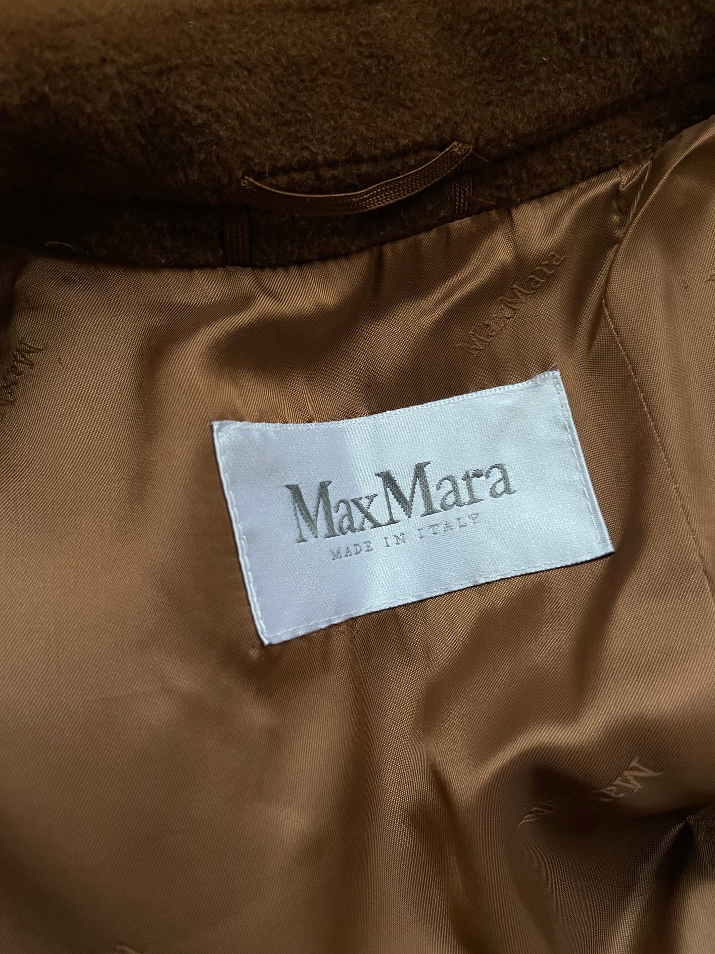 MAX MARA cappotto marrone cioccolato