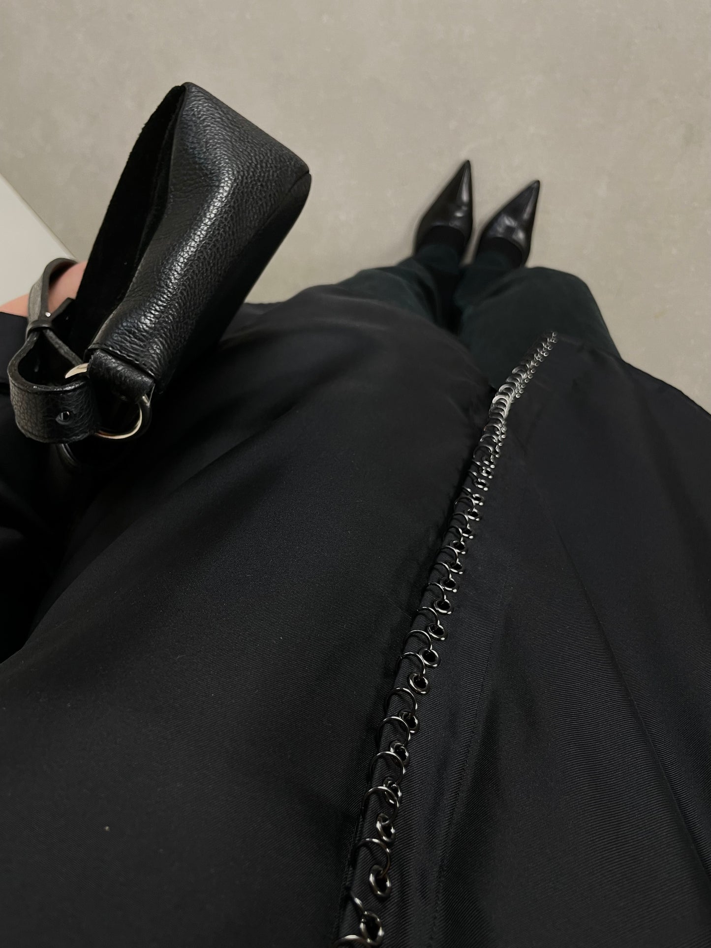 Silk black shirt
