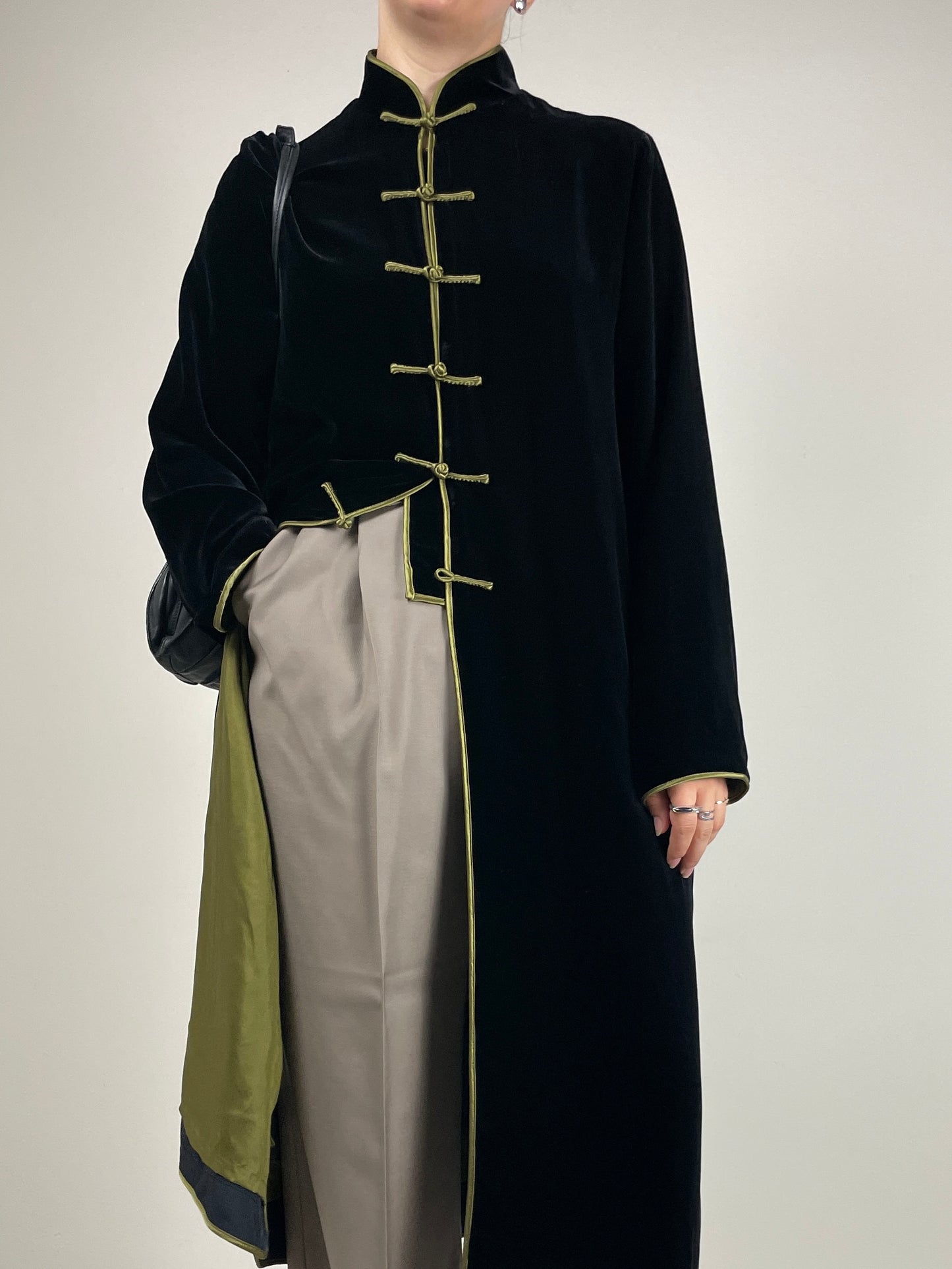 Soprabito vintage stile orientale in velluto