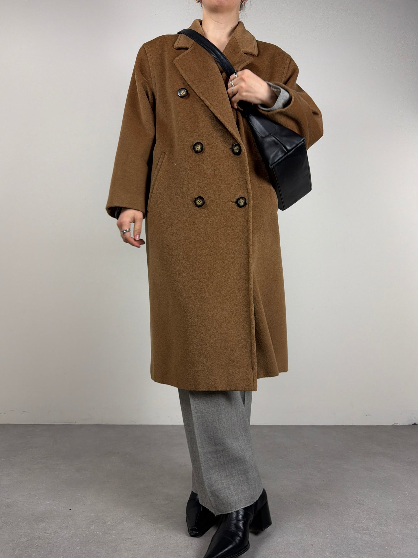 Cappotto vintage Made in Italy in pura lana Piacenza