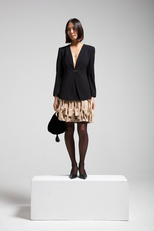 ALAÏA gonna in maglia con nodi