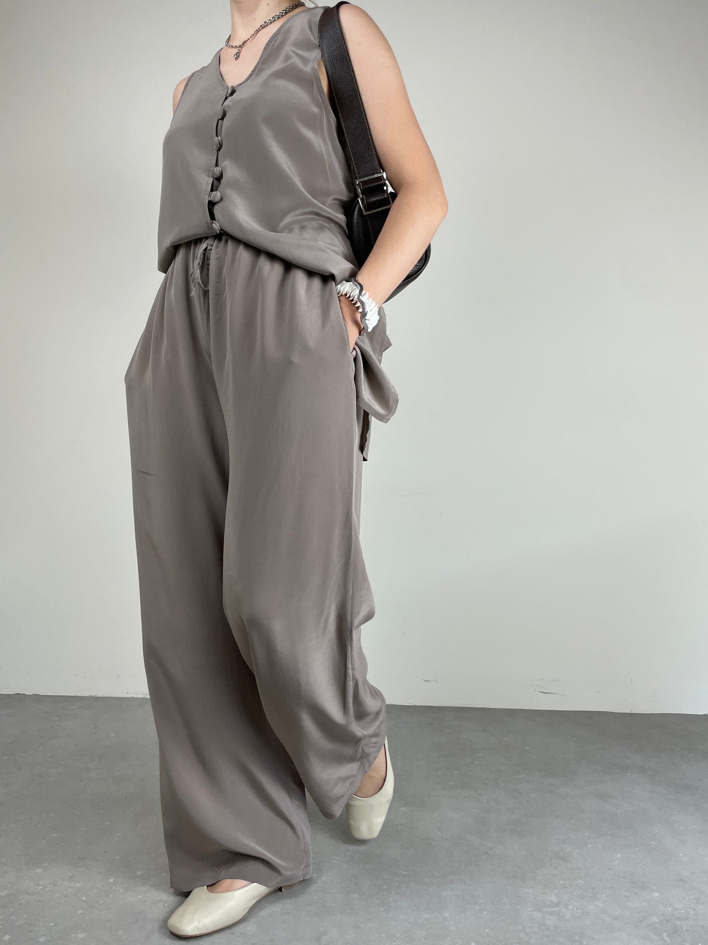 Completo vintage in pura seta