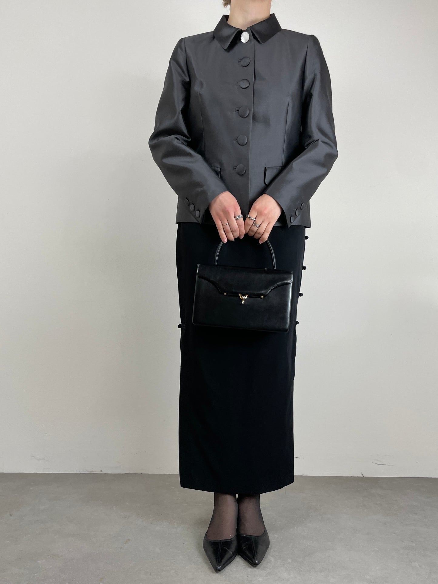 PRADA giacca in lana e seta