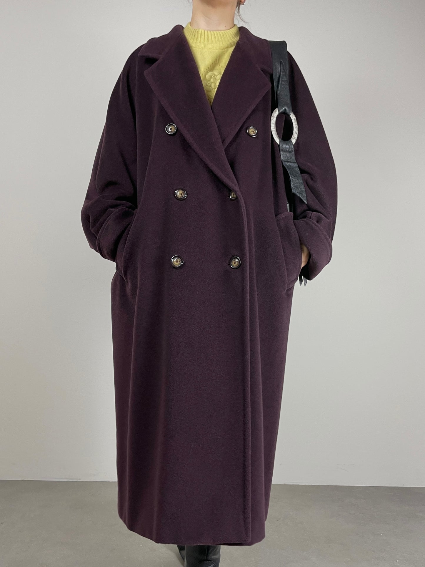 Marina Rinaldi cappotto in lana e cashmere
