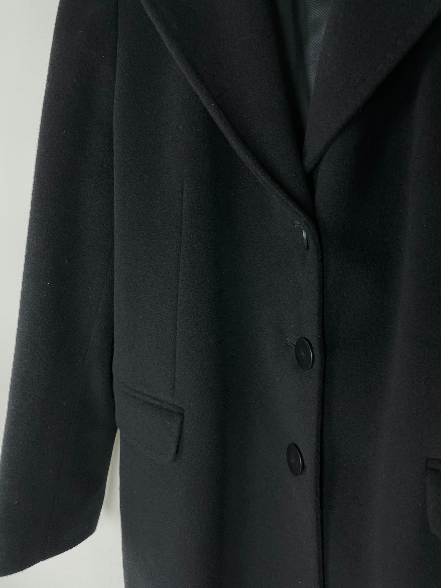 Wool black coat