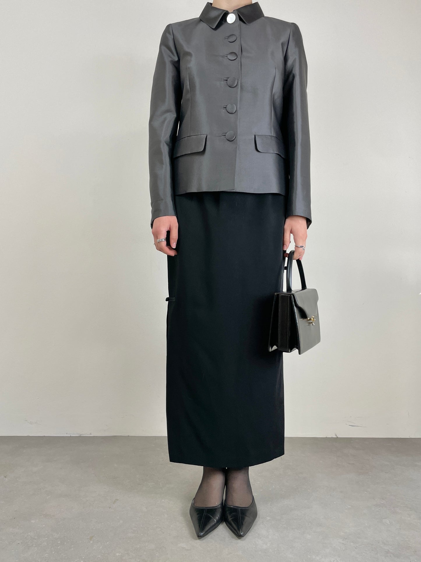 PRADA giacca in lana e seta