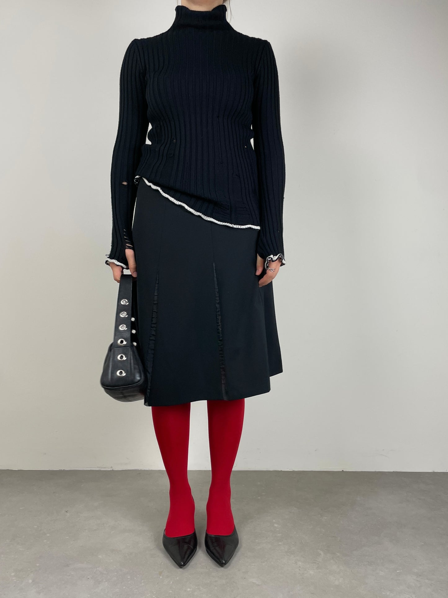 Maglione Jean Paul Gaultier effetto distressed