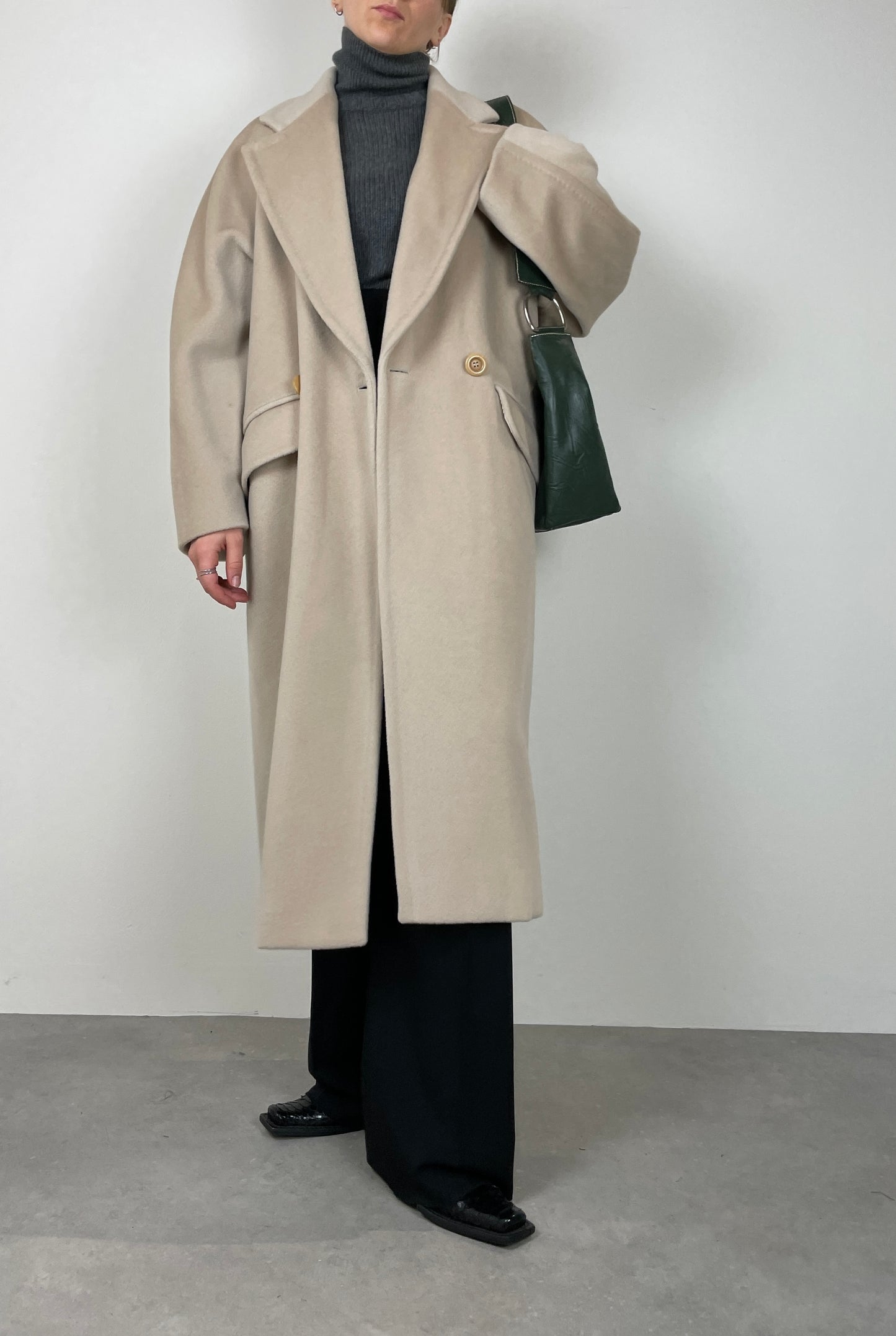 Ivory wool coat