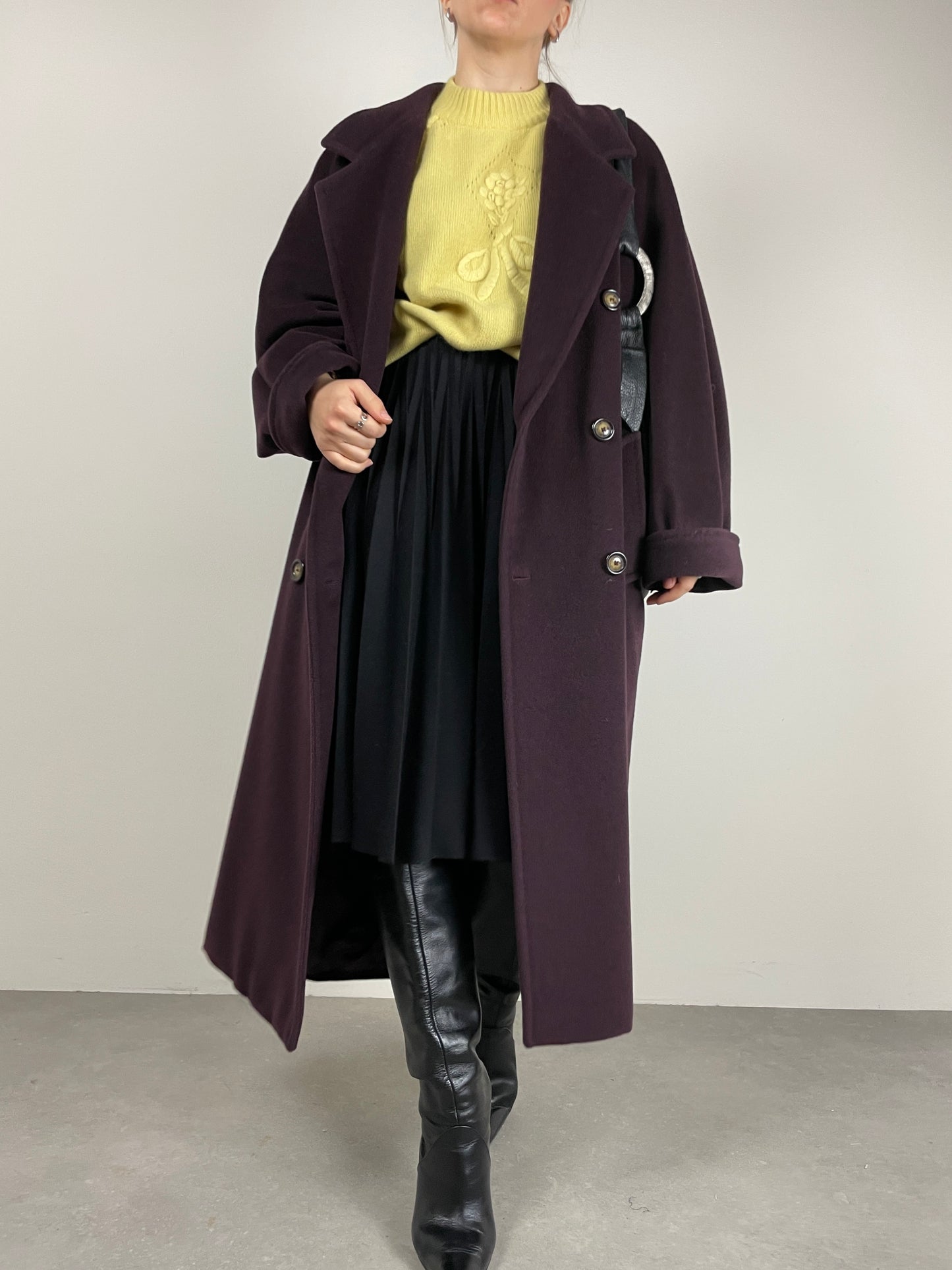 Marina Rinaldi cappotto in lana e cashmere