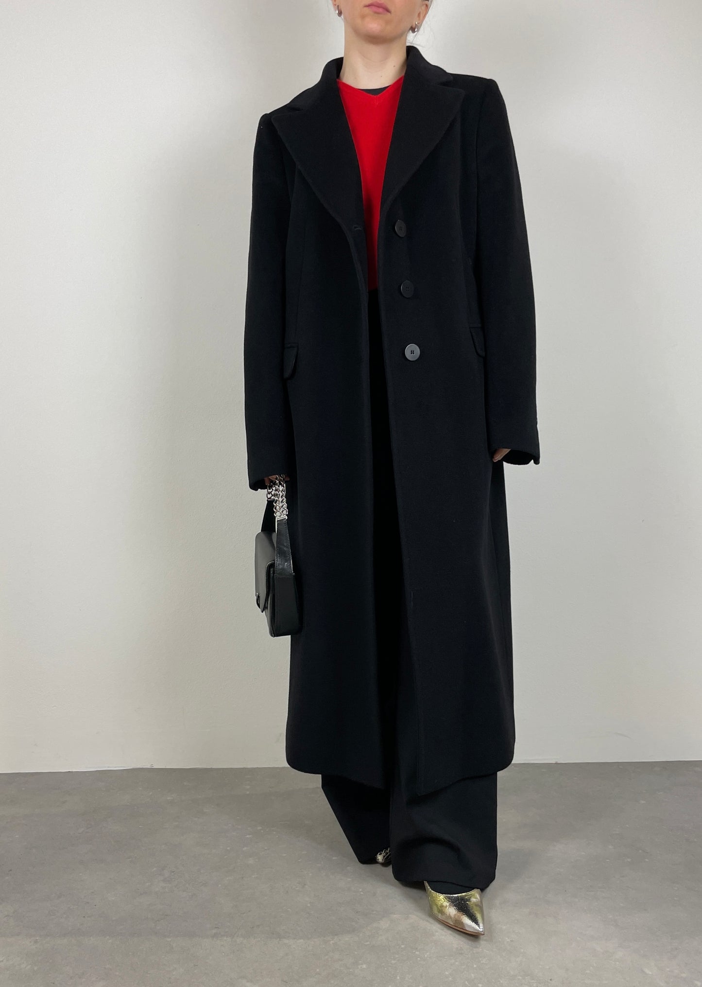 Wool black coat