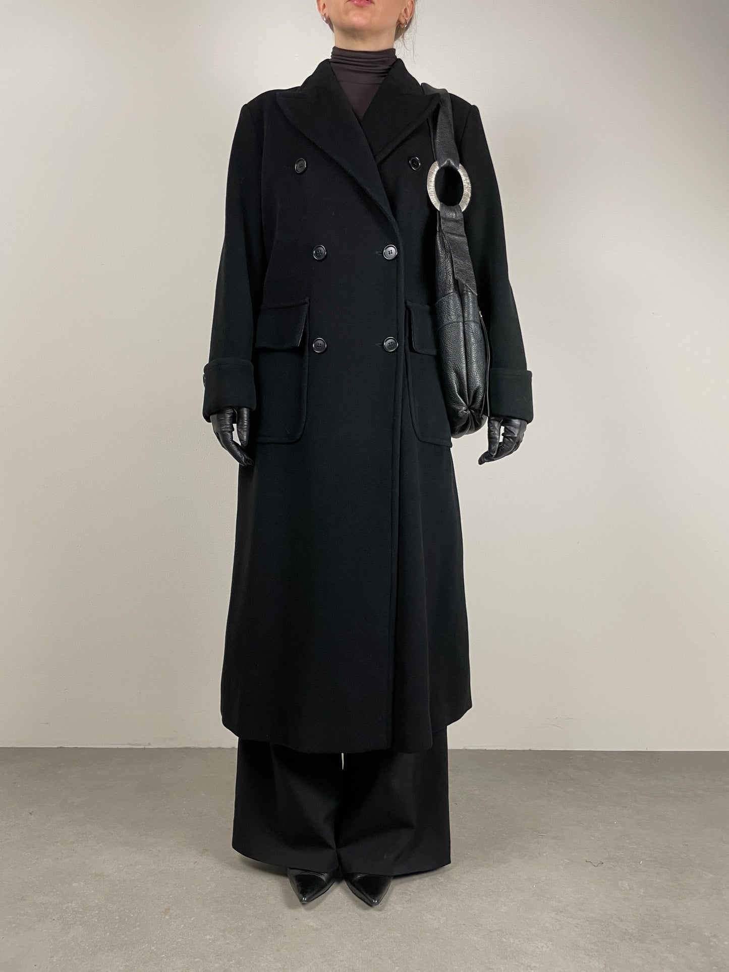 Cappotto vintage Made in Italy nero