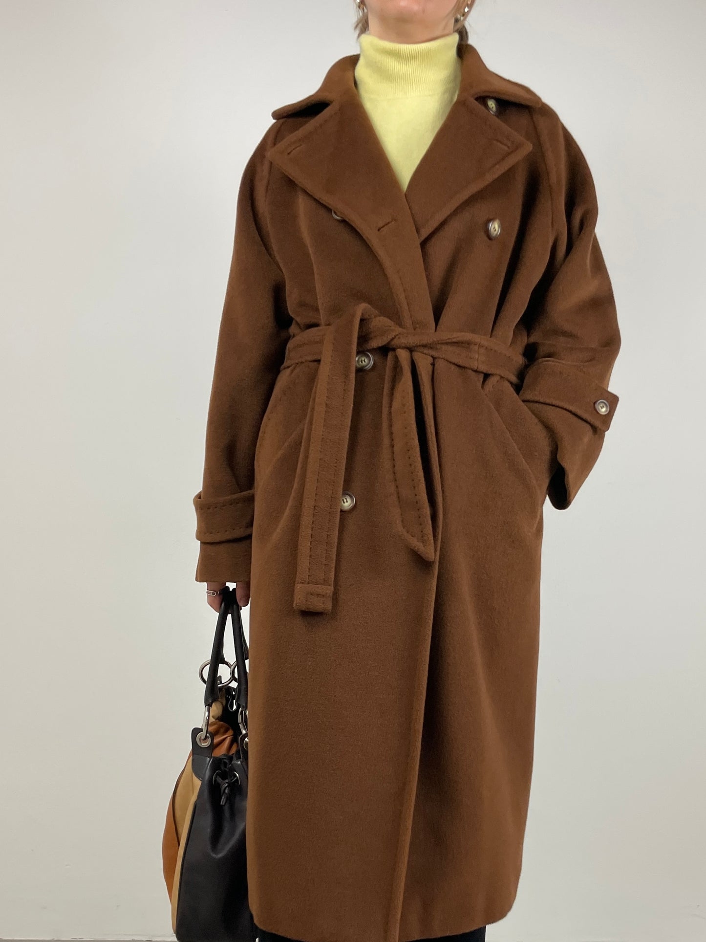 MAX MARA cappotto marrone cioccolato