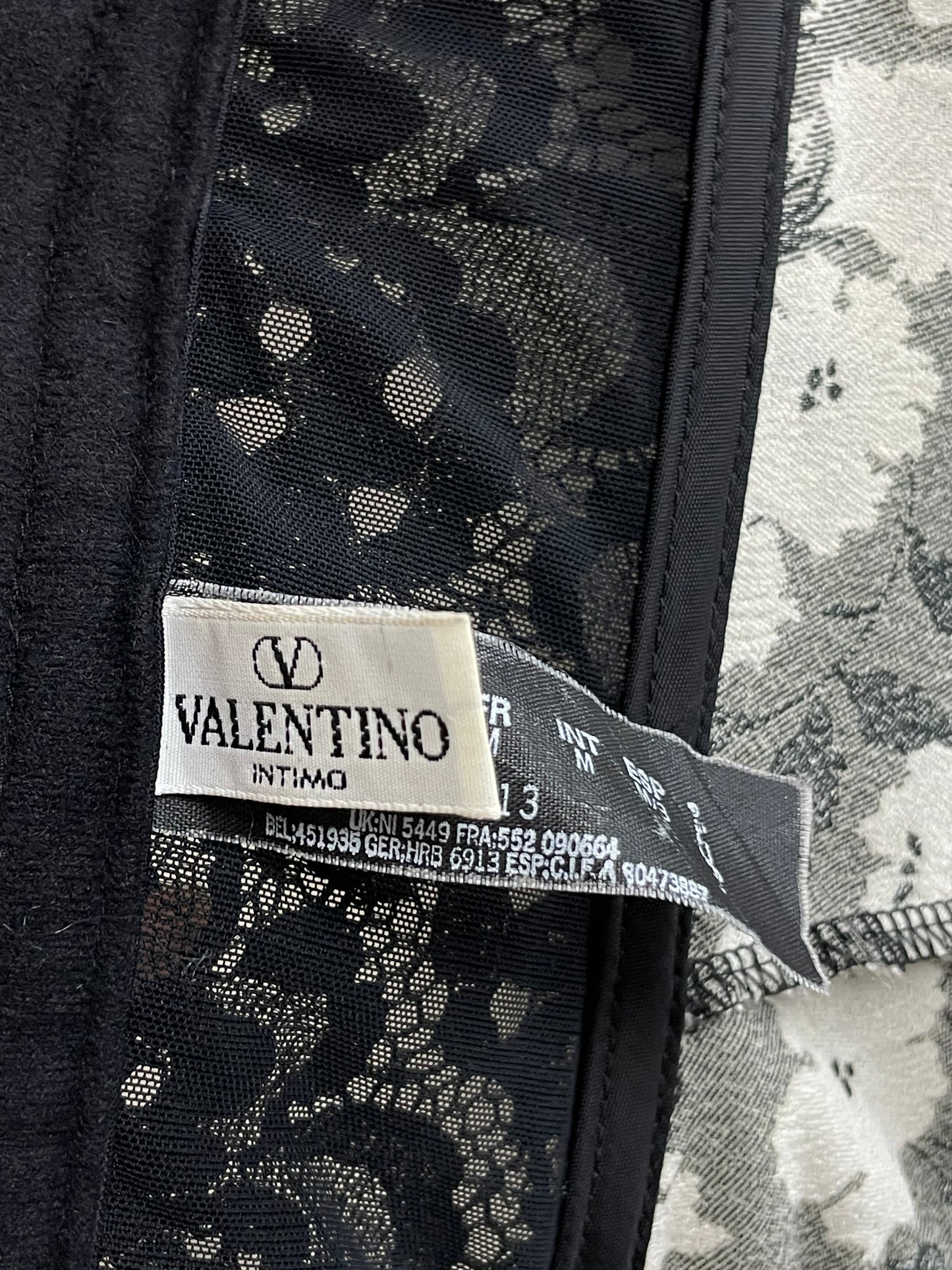 Valentino bustier in jacquard floreale