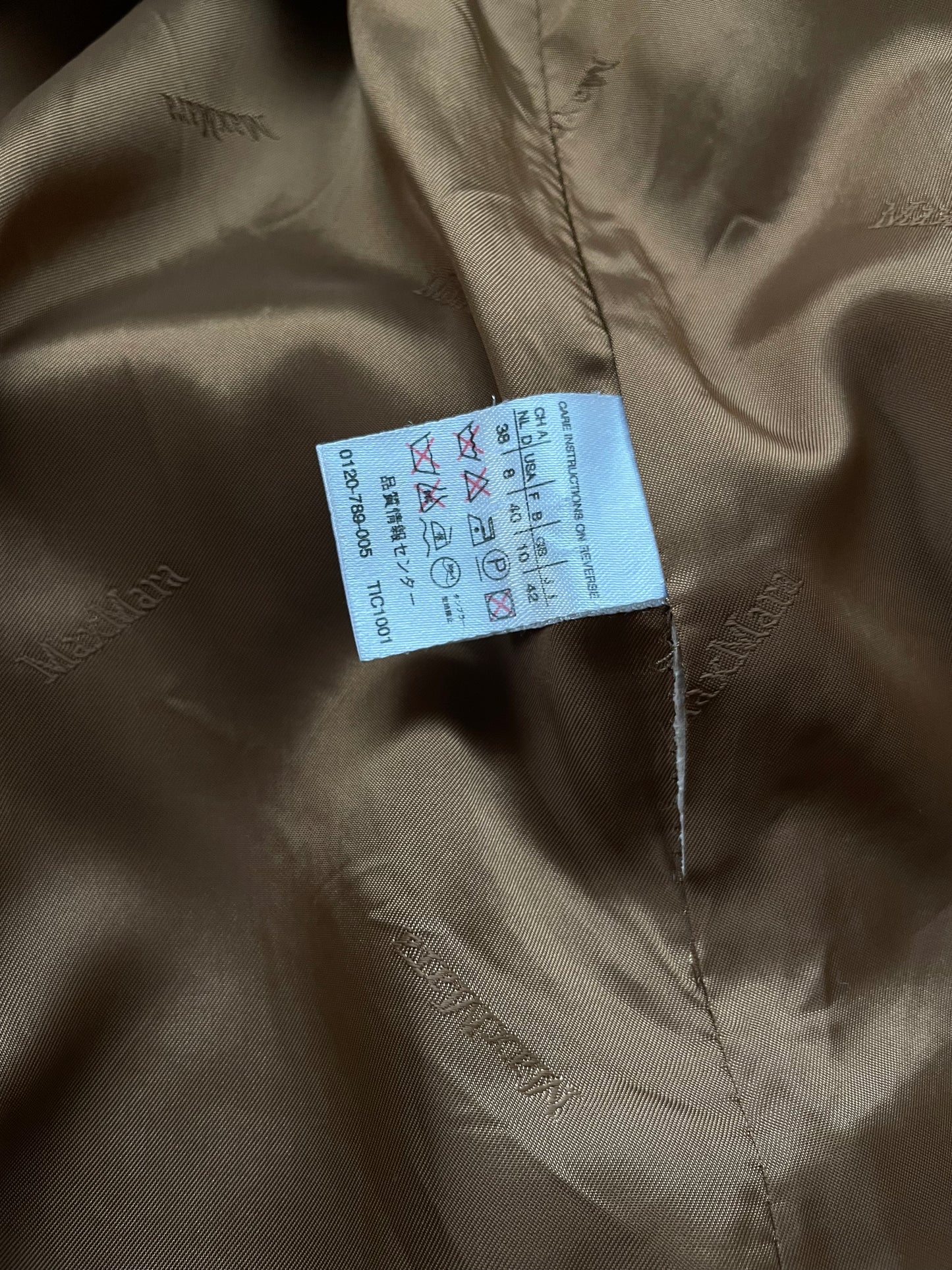 MAX MARA cappotto marrone cioccolato