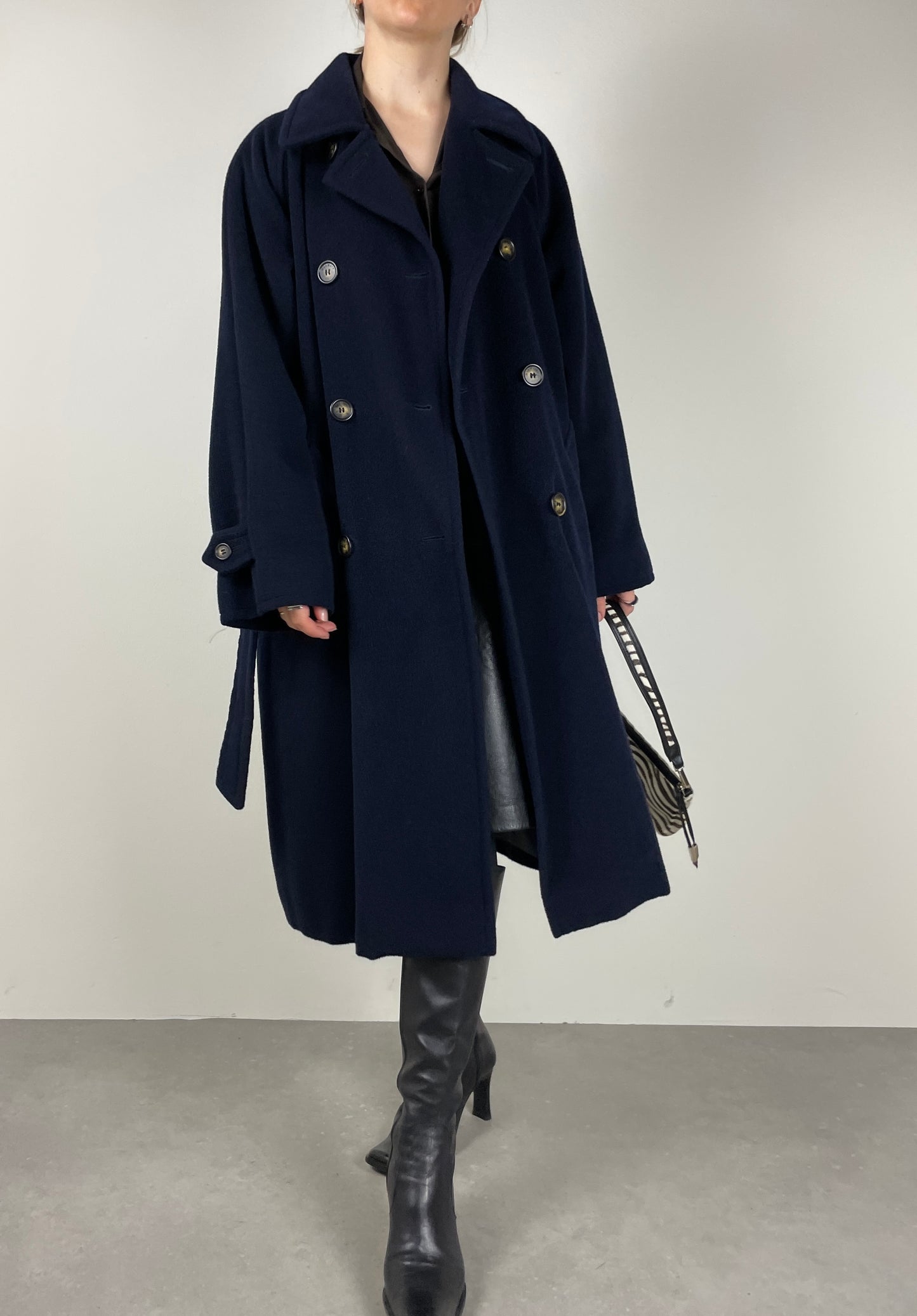 Max Mara blue wool e coat