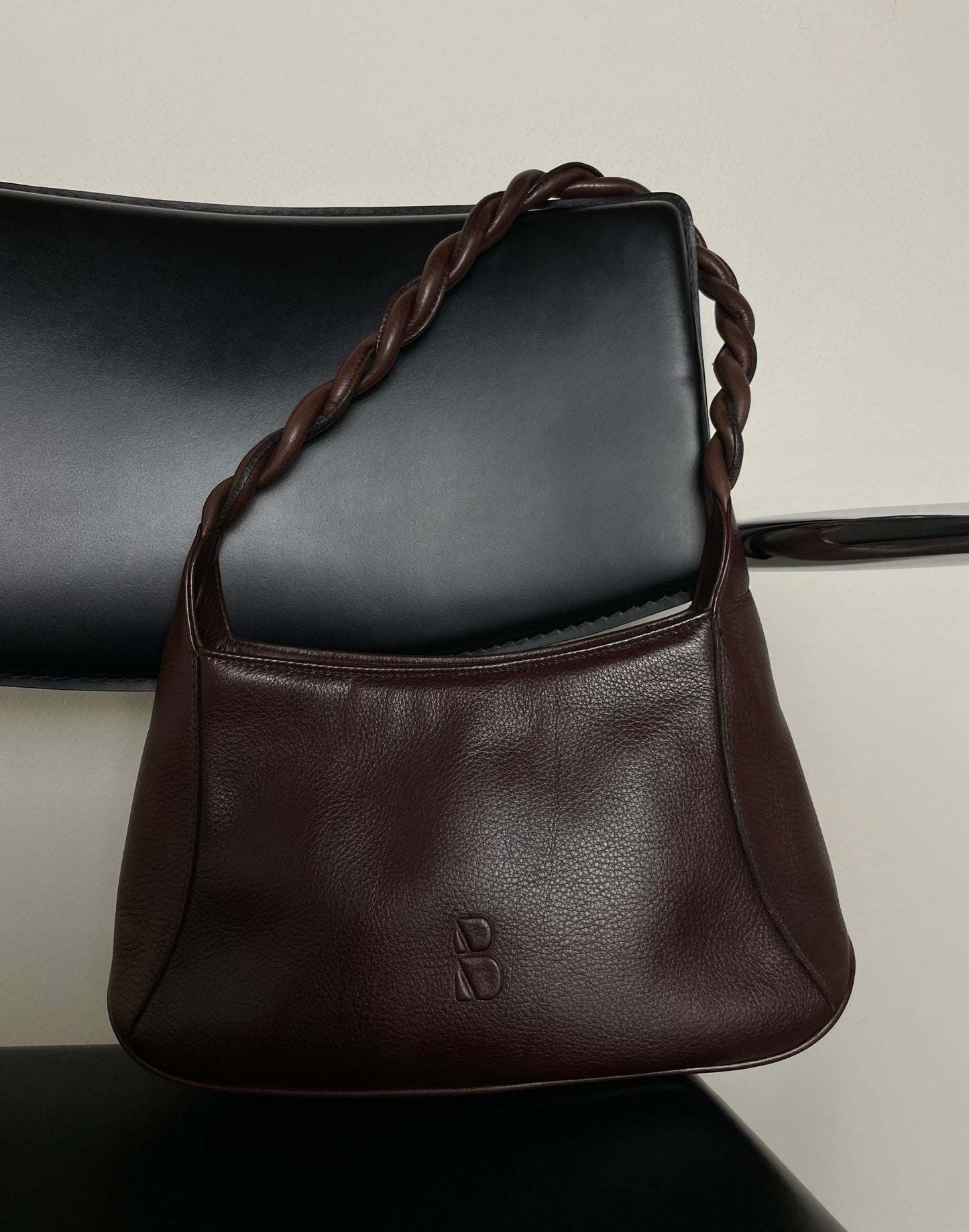 Shoulder leather bag
