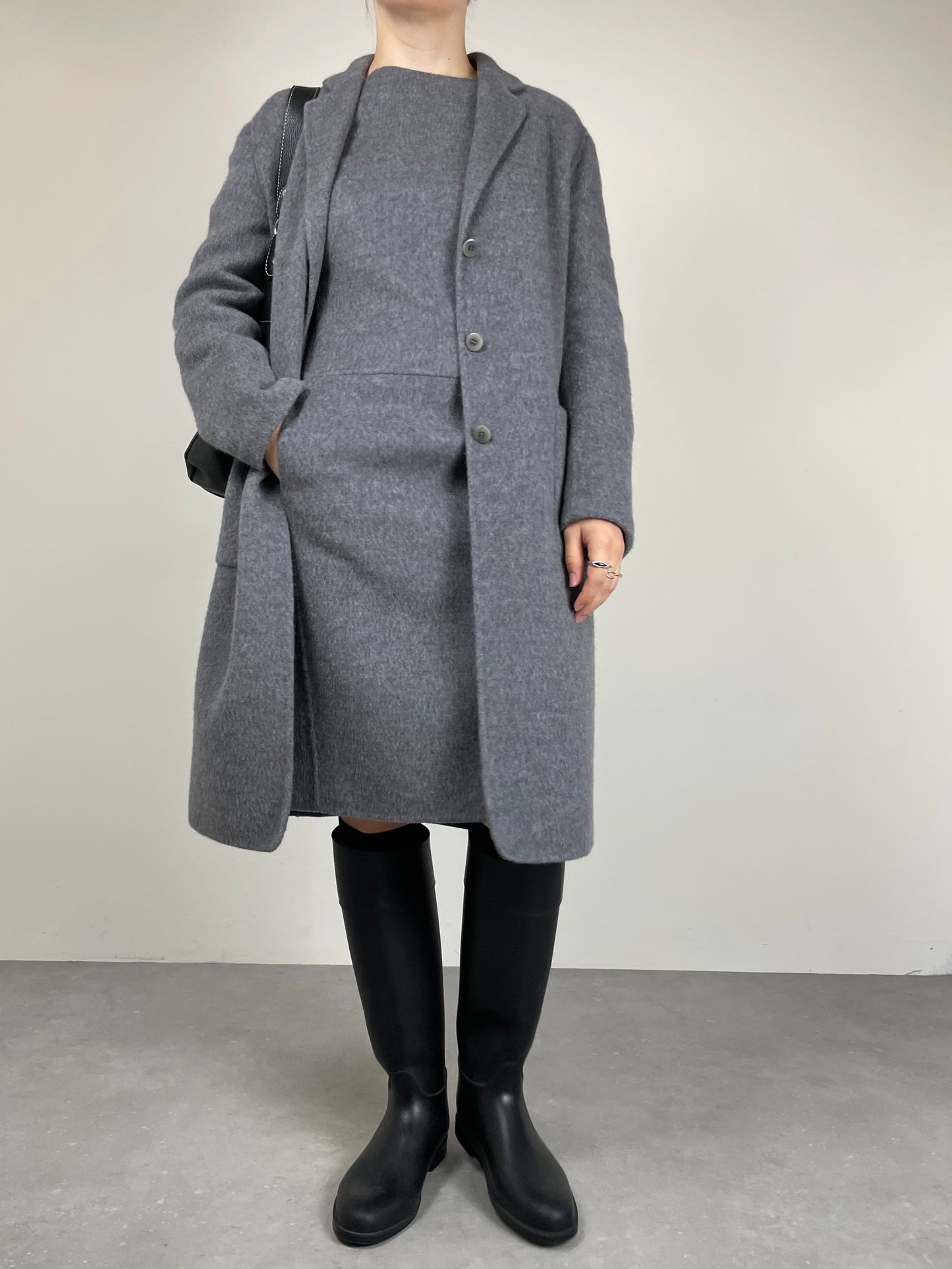 MAX MARA cappotto in drap di lana e angora doppiato