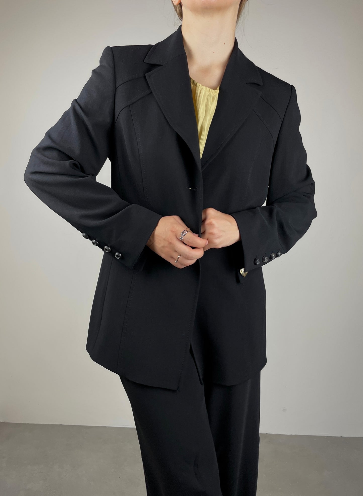 Wool black suit