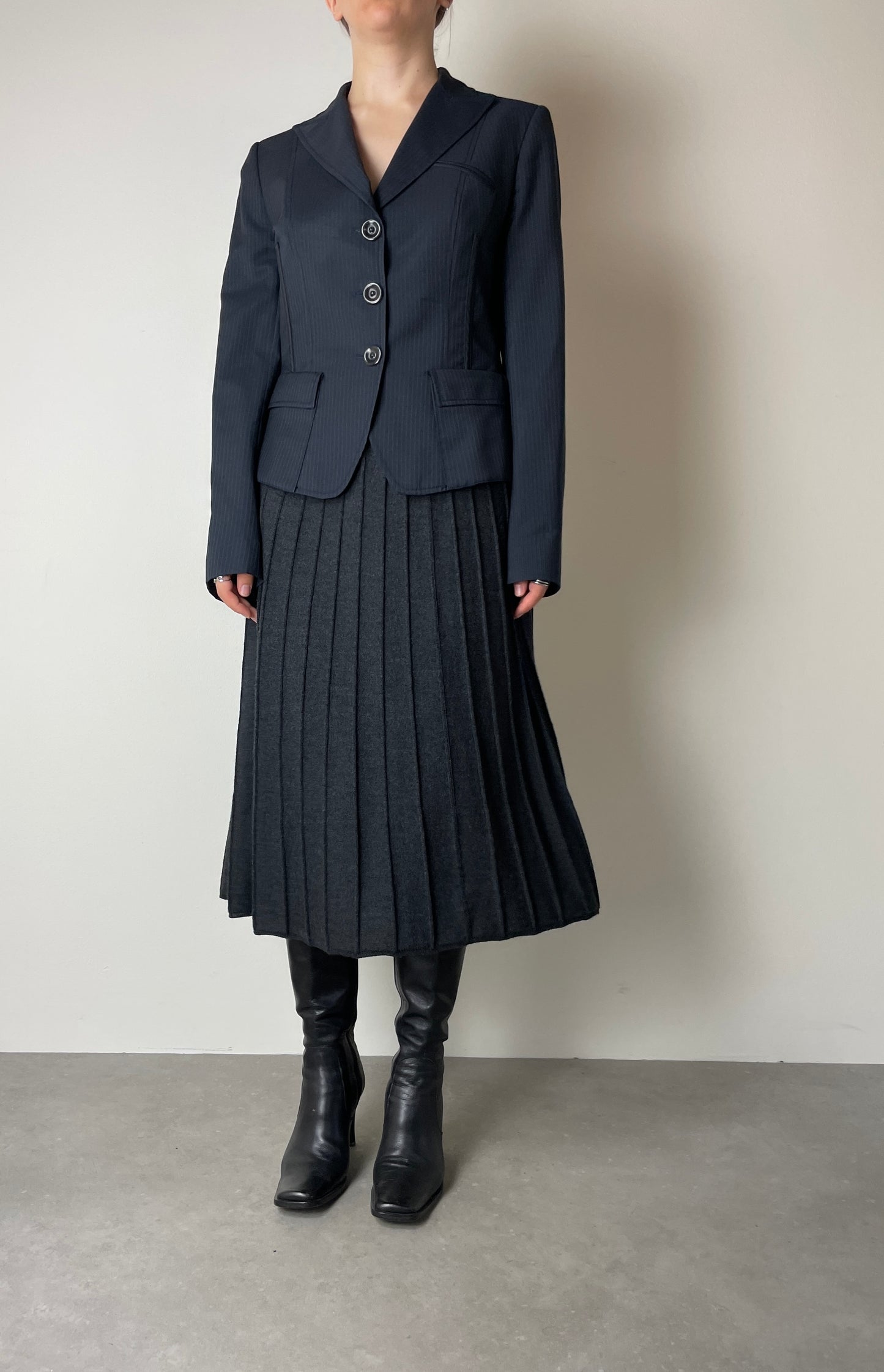 Structured wool blazer