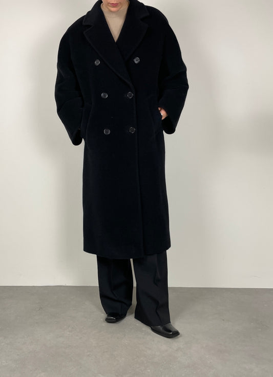 Black wool coat