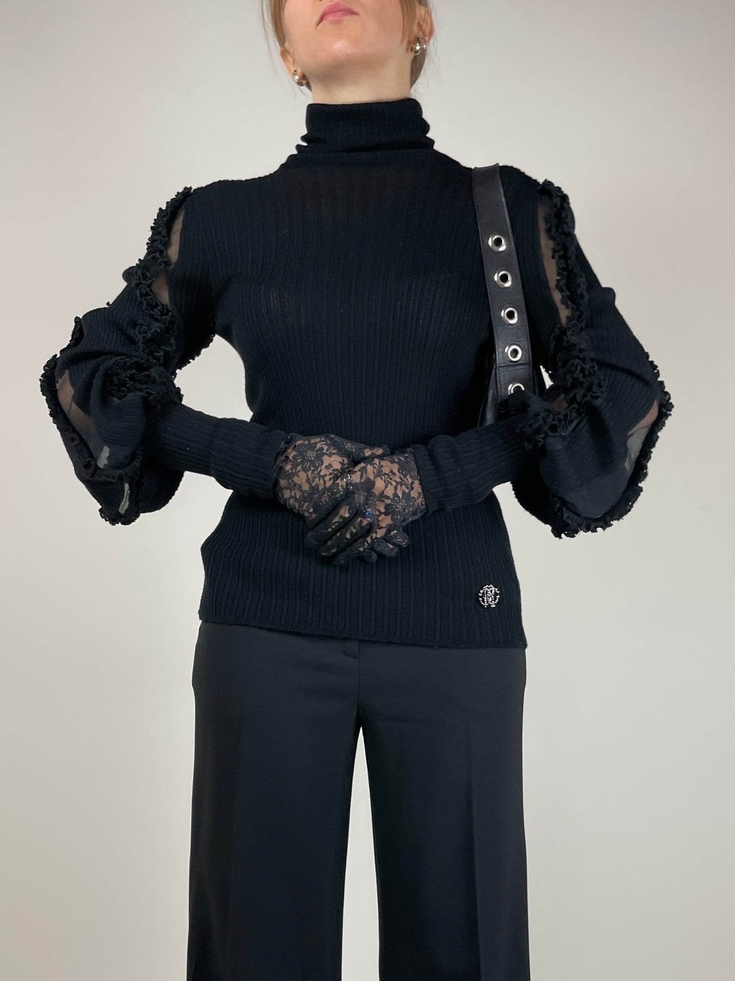 Maglioncino Roberto Cavalli in lana e seta