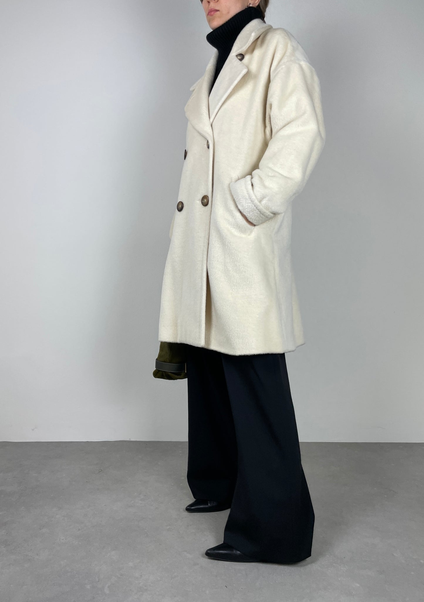 Baby Llama soft wool coat