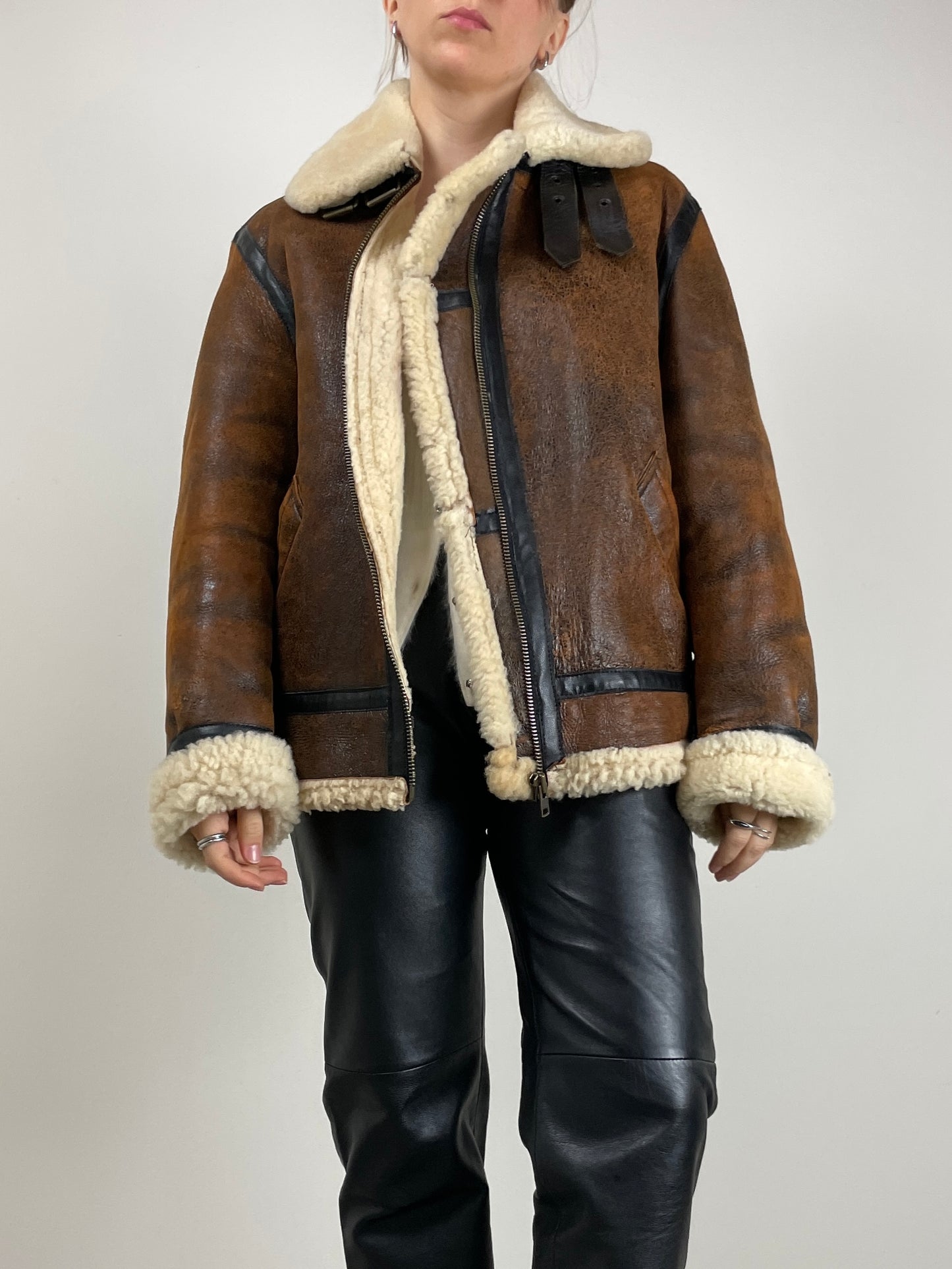Montone in vero shearling