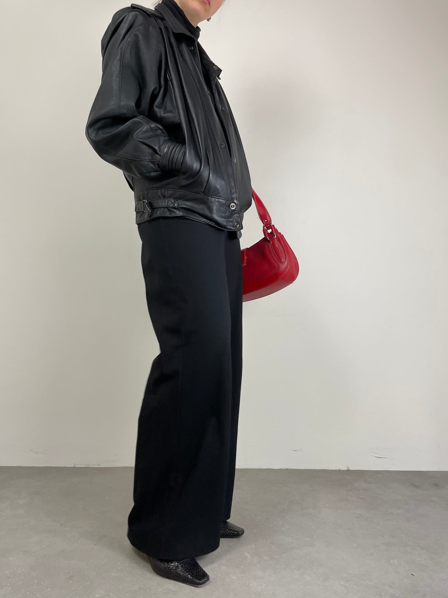 Bomber vintage in vera pelle