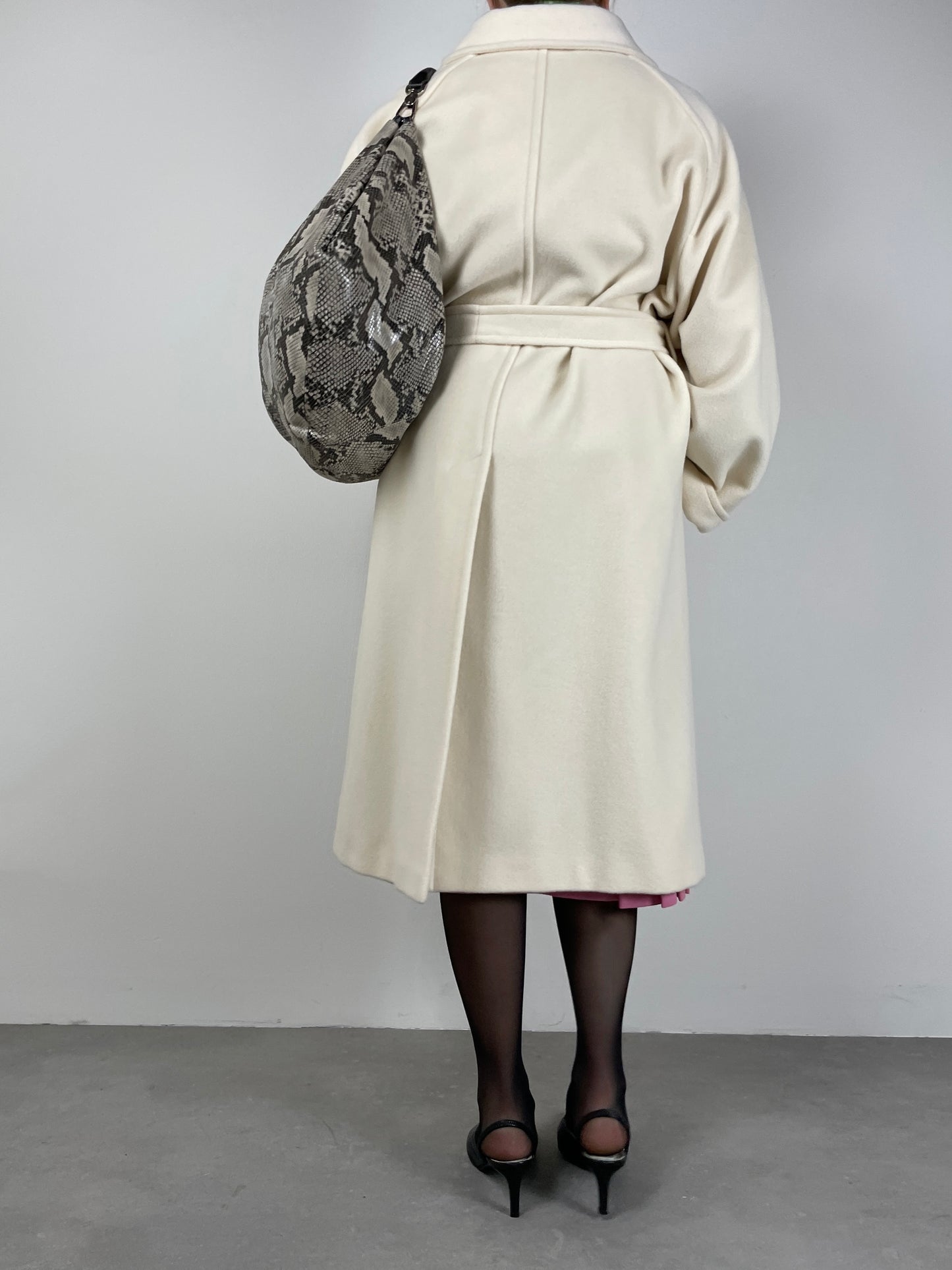 MAX MARA cappotto in lana color crema