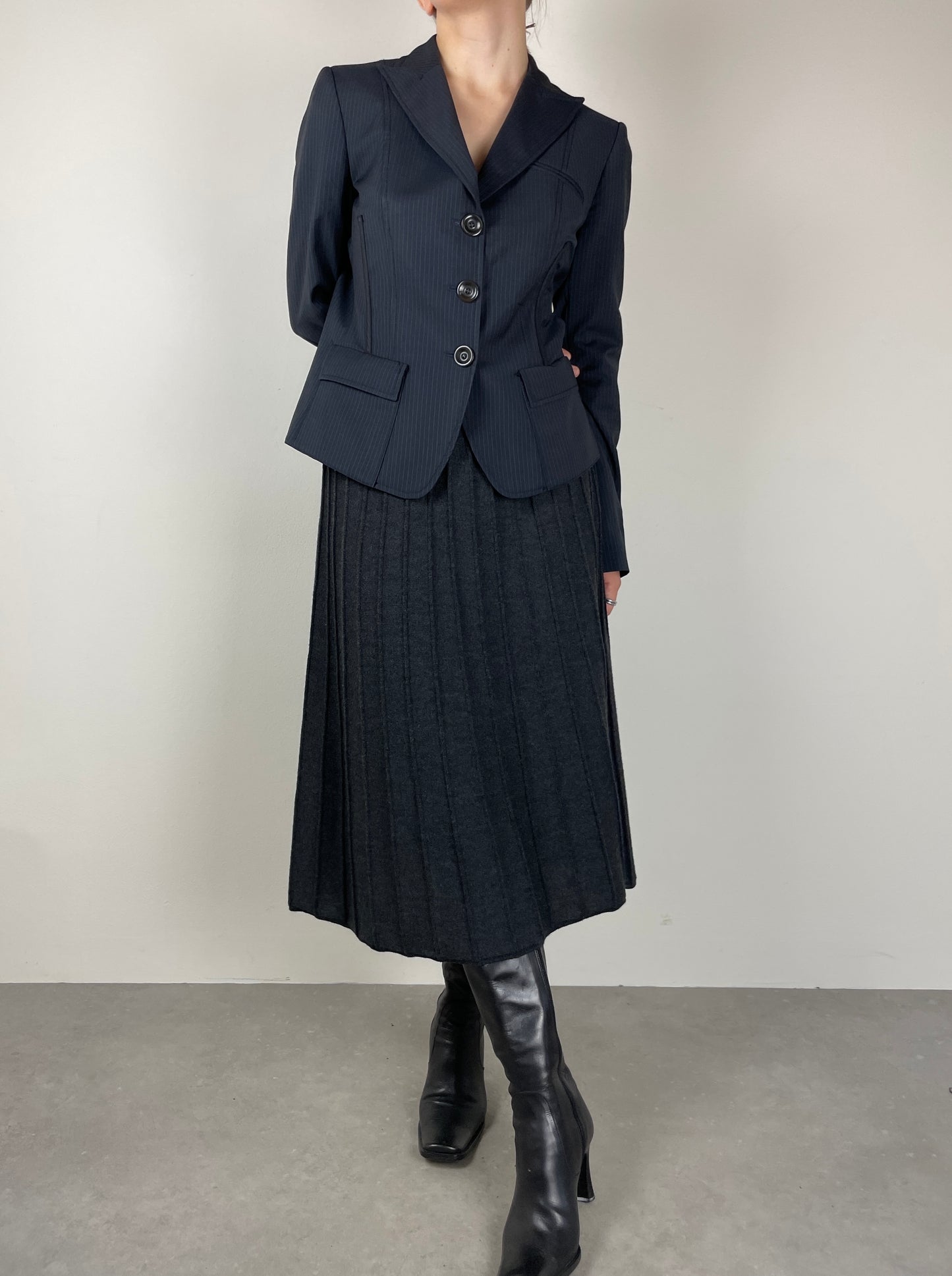 Structured wool blazer