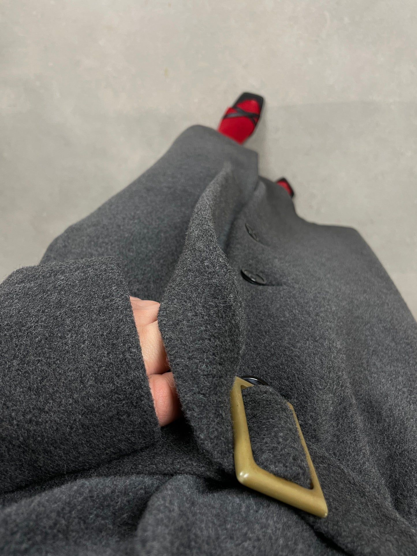 Grey wool coat