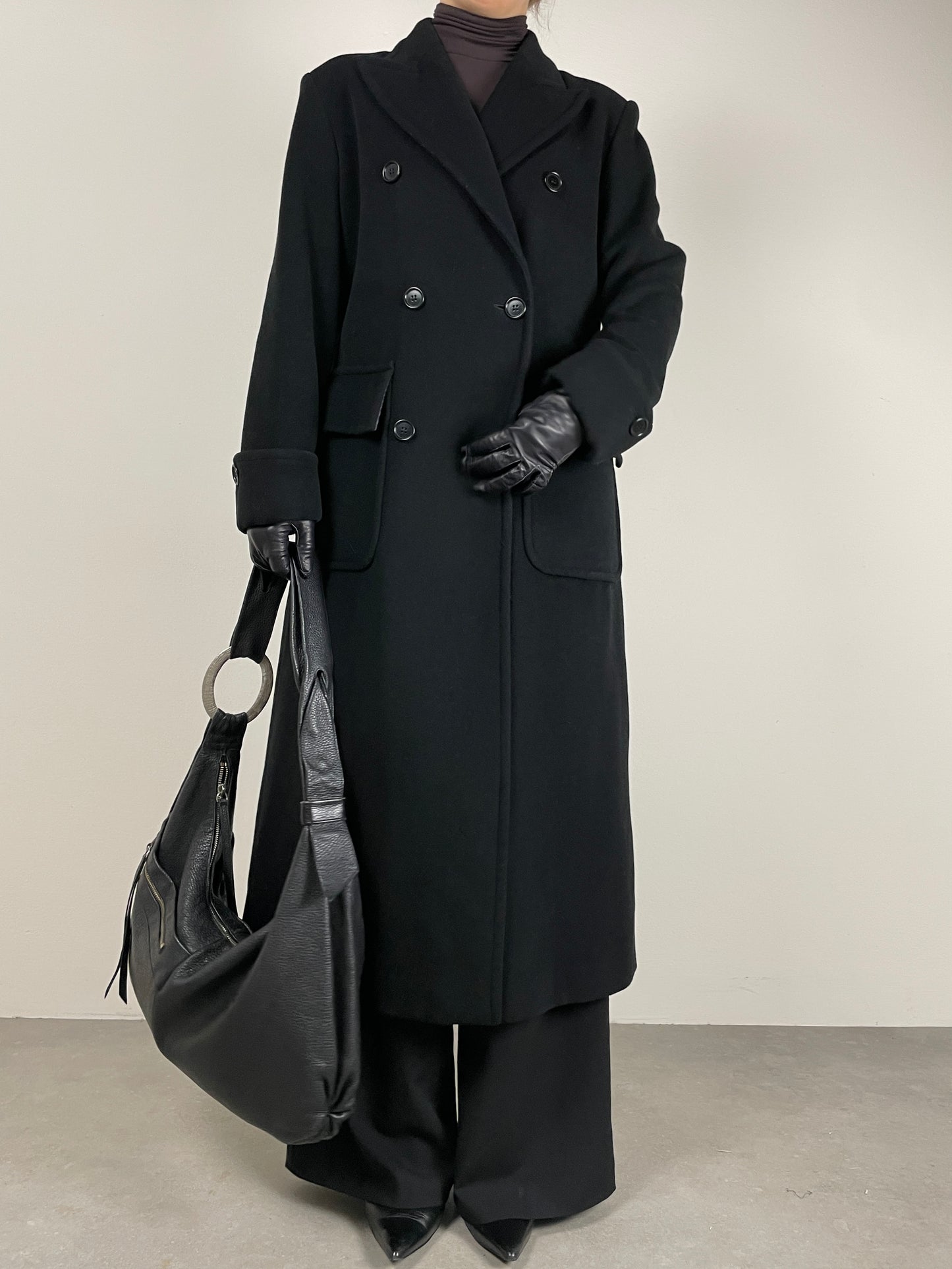 Cappotto vintage Made in Italy nero