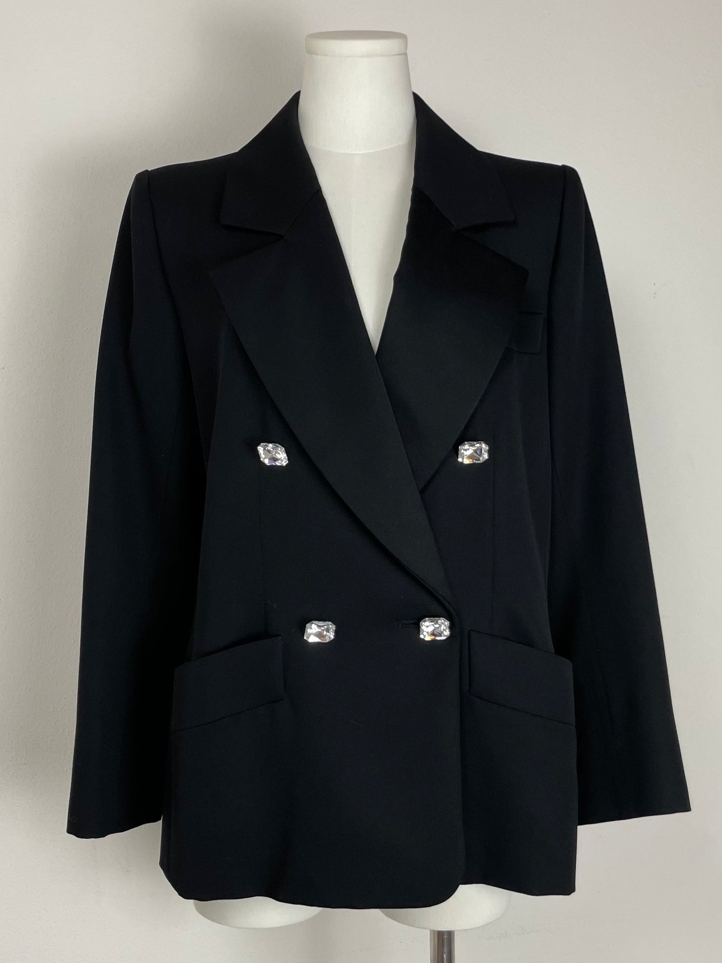 Yves Saint Laurent Blazer smoking con bottoni gioiello