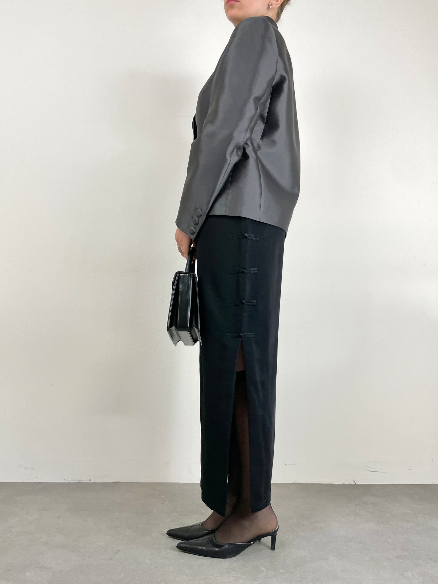 PRADA giacca in lana e seta